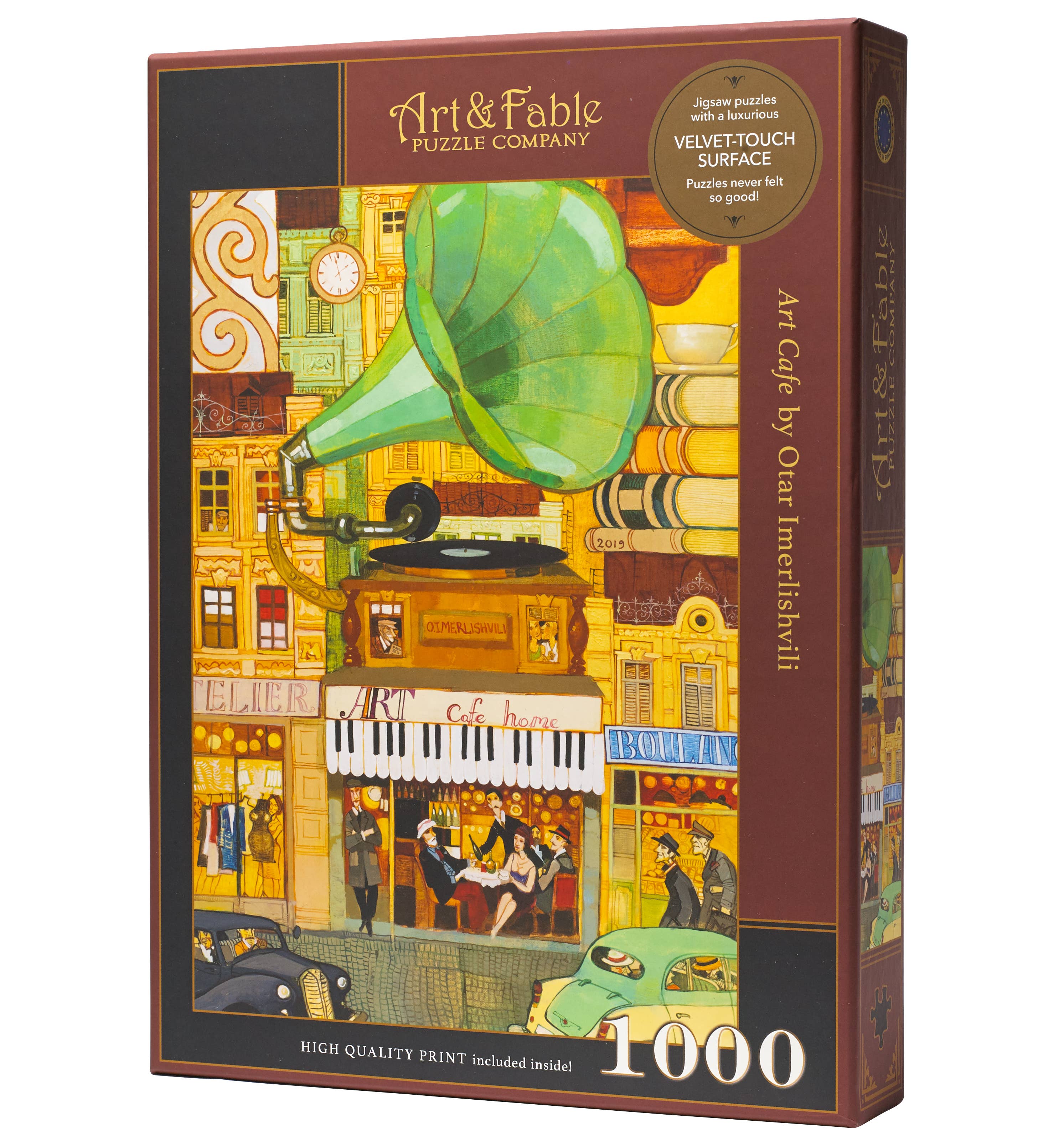 Art Cafe - 1000pc Velvet-Touch Jigsaw Puzzle - Art & Fable Puzzle Company - littleyoyo.ca