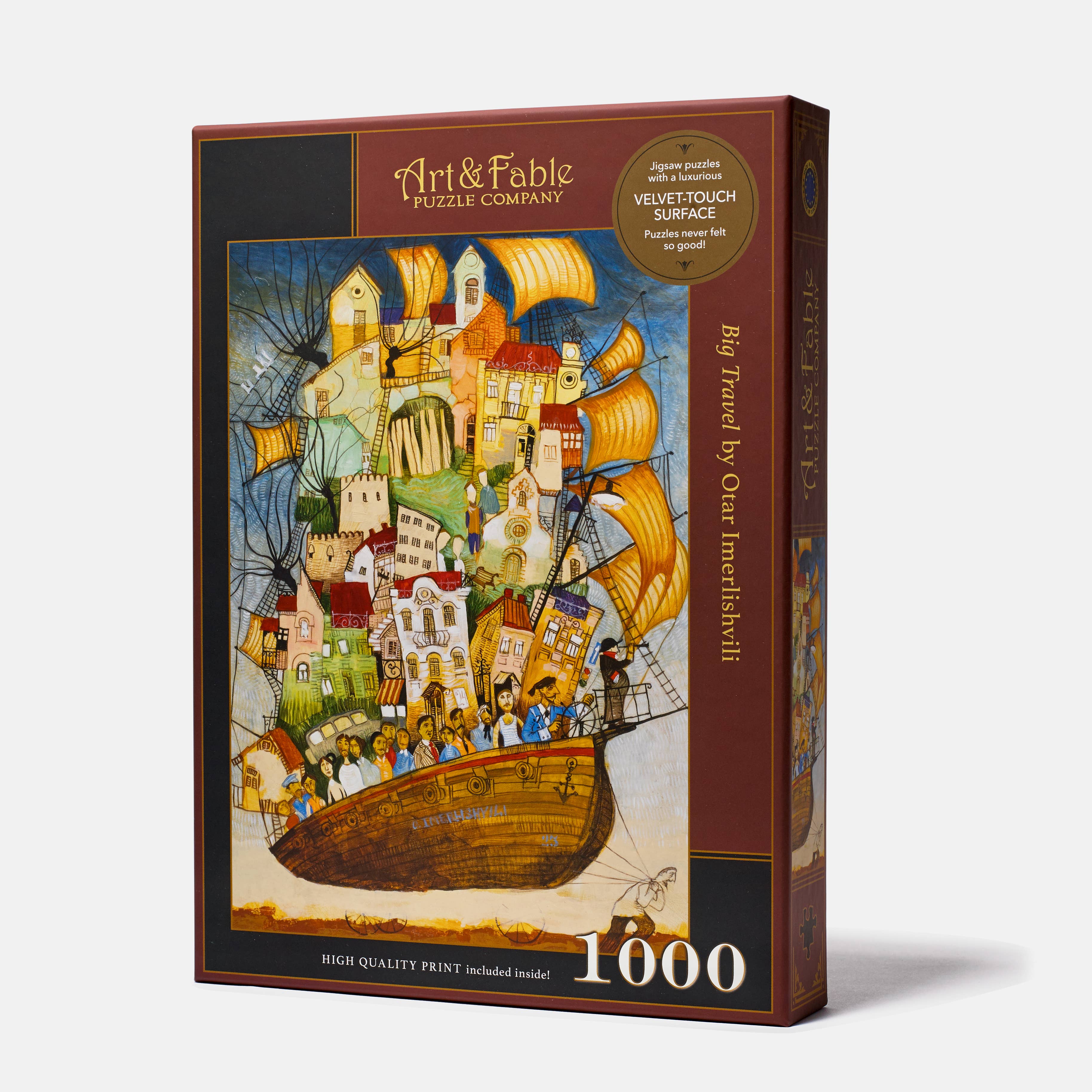 Big Travel - 1000pc Velvet-Touch Jigsaw Puzzle - Art & Fable Puzzle Company - littleyoyo.ca