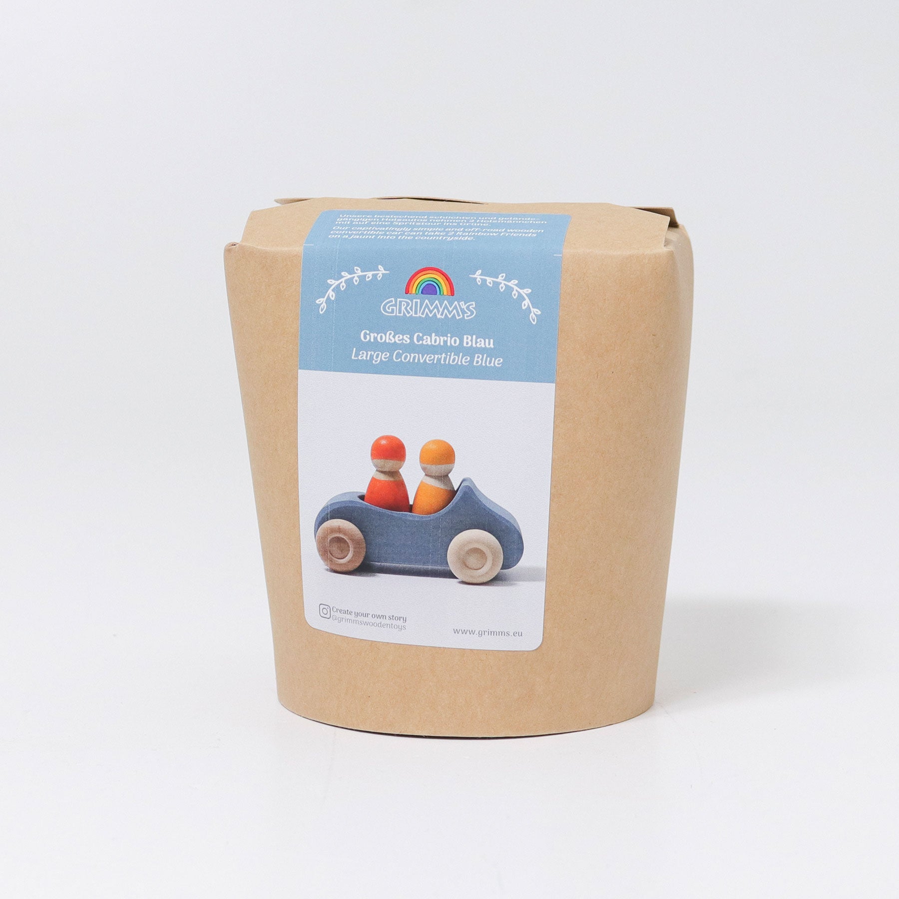 Grimm's - Large Convertible Car Blue - Grimm's - littleyoyo.ca