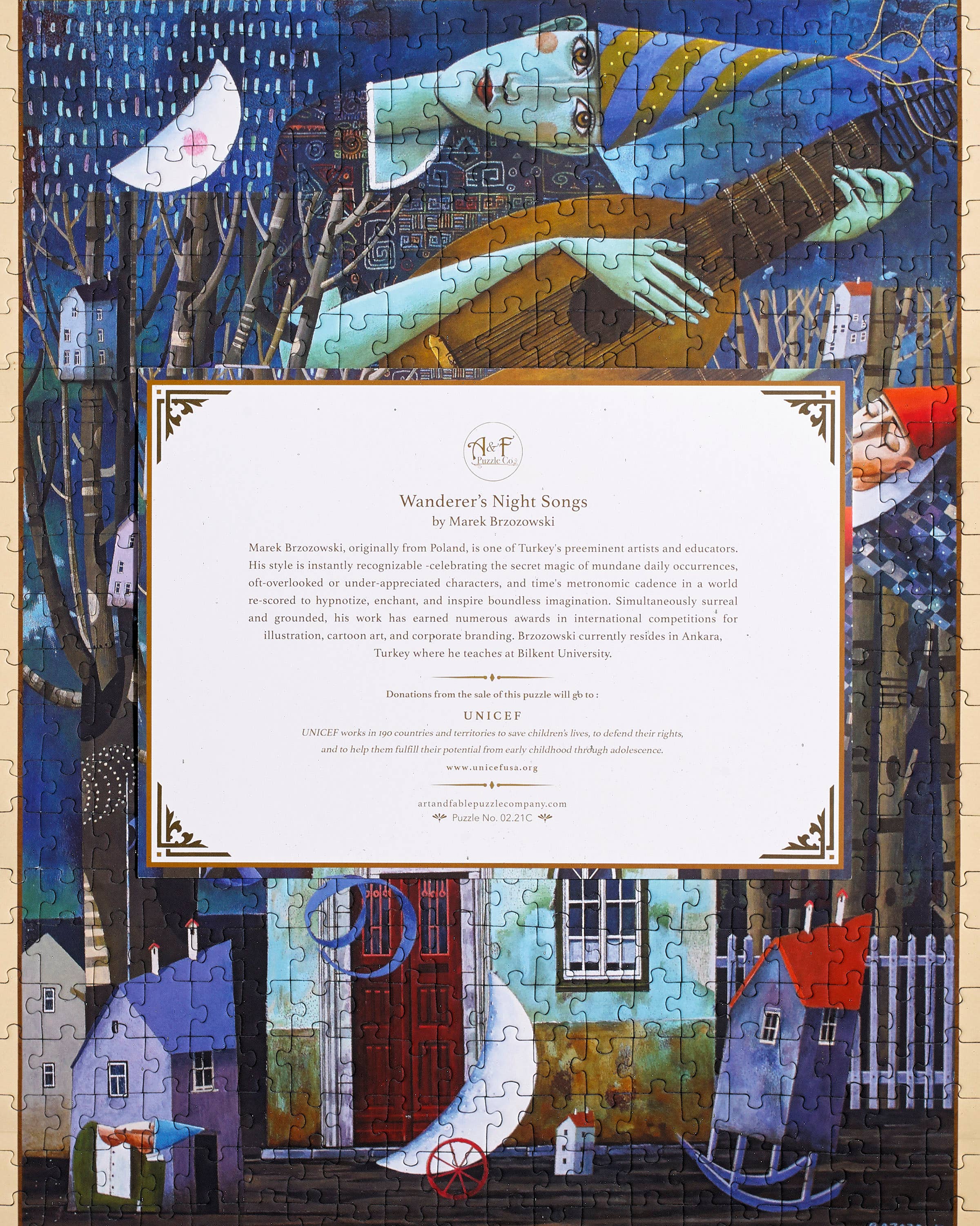 Wanderer's Night Song - 500pc Velvet-Touch Jigsaw Puzzle - Art & Fable Puzzle Company - littleyoyo.ca