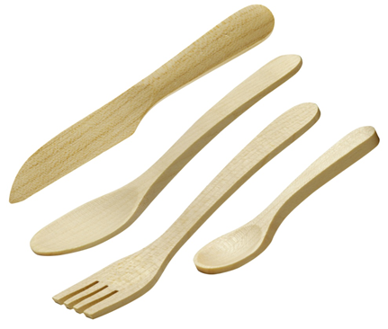 Erzi - Tableware - Wood Cutlery Set - Erzi - littleyoyo.ca
