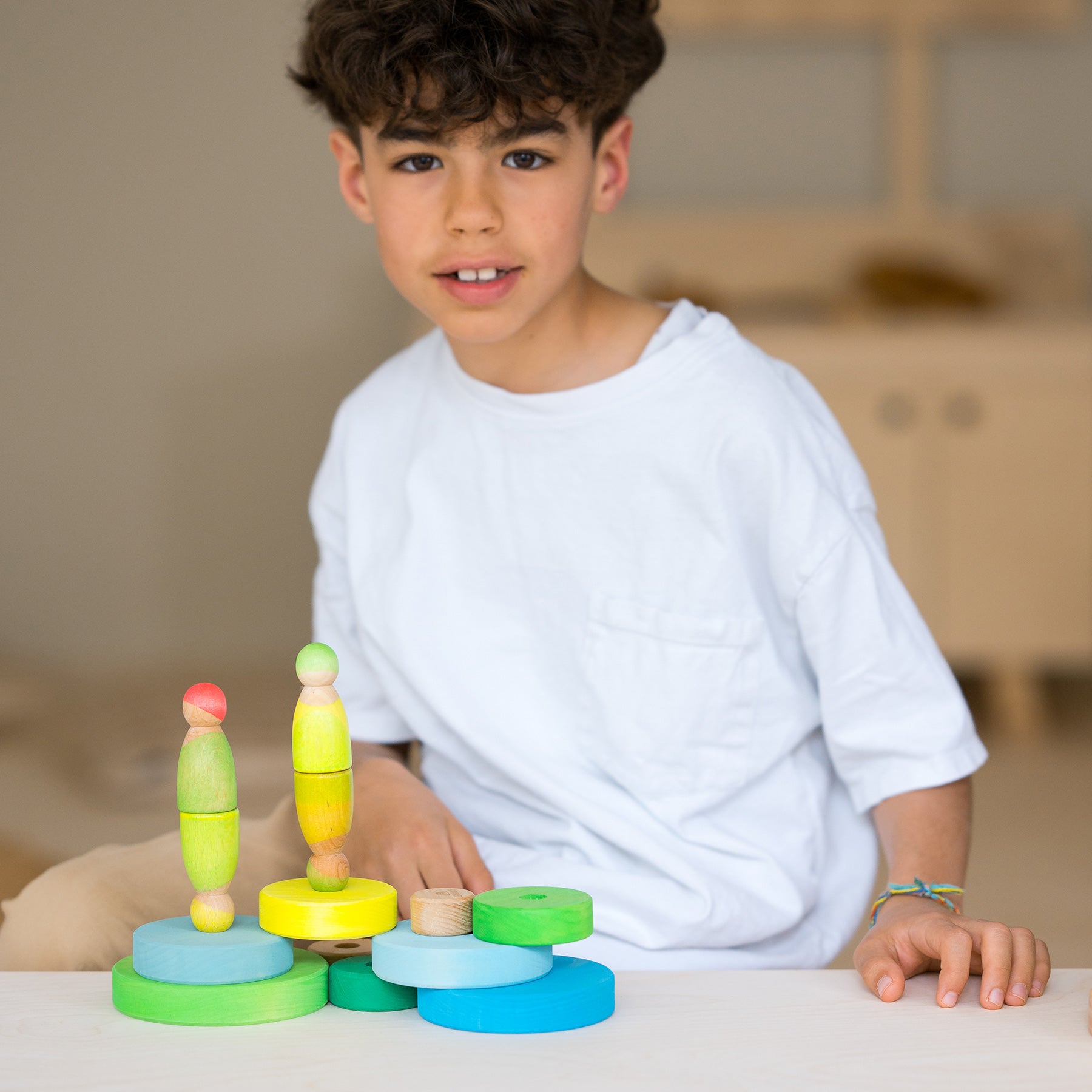 Grimm's - Conical Tower Neon Green - Grimm's - littleyoyo.ca