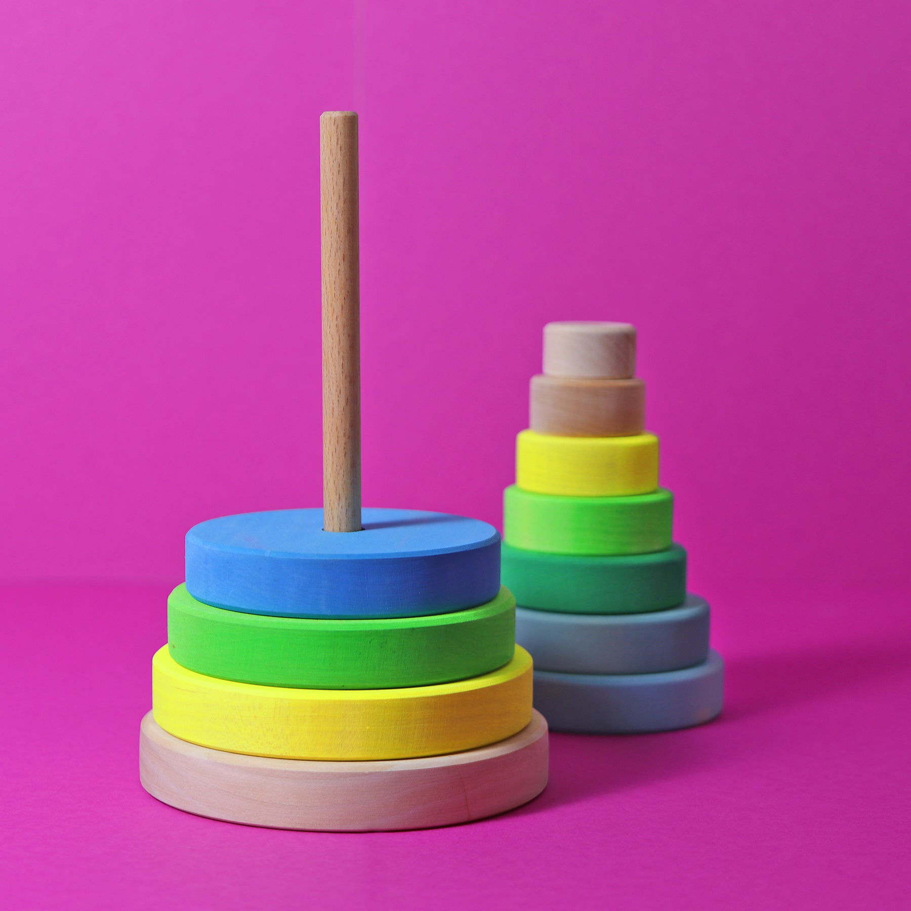 Grimm's - Conical Tower Neon Green - Grimm's - littleyoyo.ca