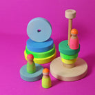 Grimm's - Conical Tower Neon Green - Grimm's - littleyoyo.ca