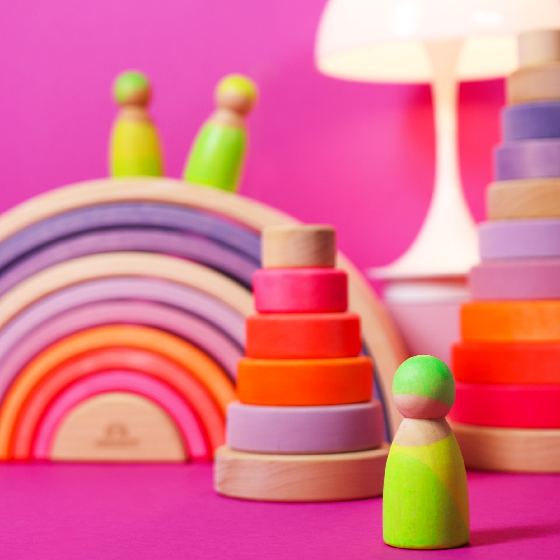 Grimm's - Rainbow Neon Pink - Grimm's - littleyoyo.ca