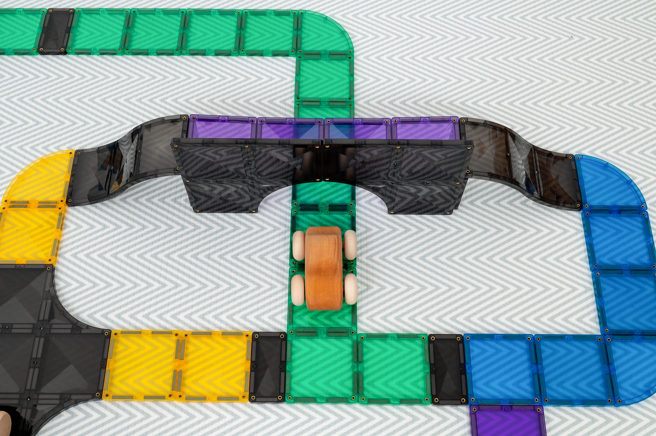 Connetix - Ramps and Intersections Pack - 16 Piece Creative Roads Magnetic Tiles - Connetix - littleyoyo.ca