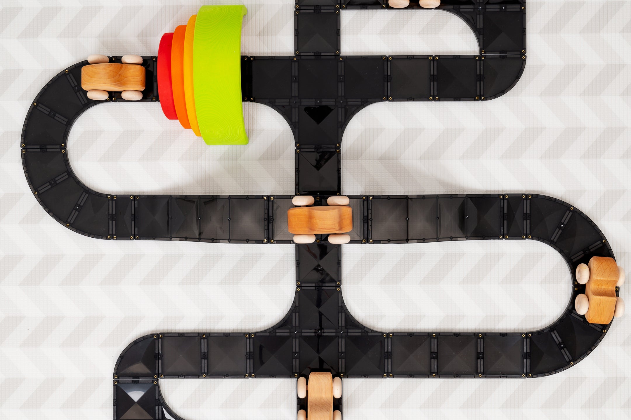 Connetix - Creative Roads Pack - 48 Piece Magnetic Tiles - Connetix - littleyoyo.ca