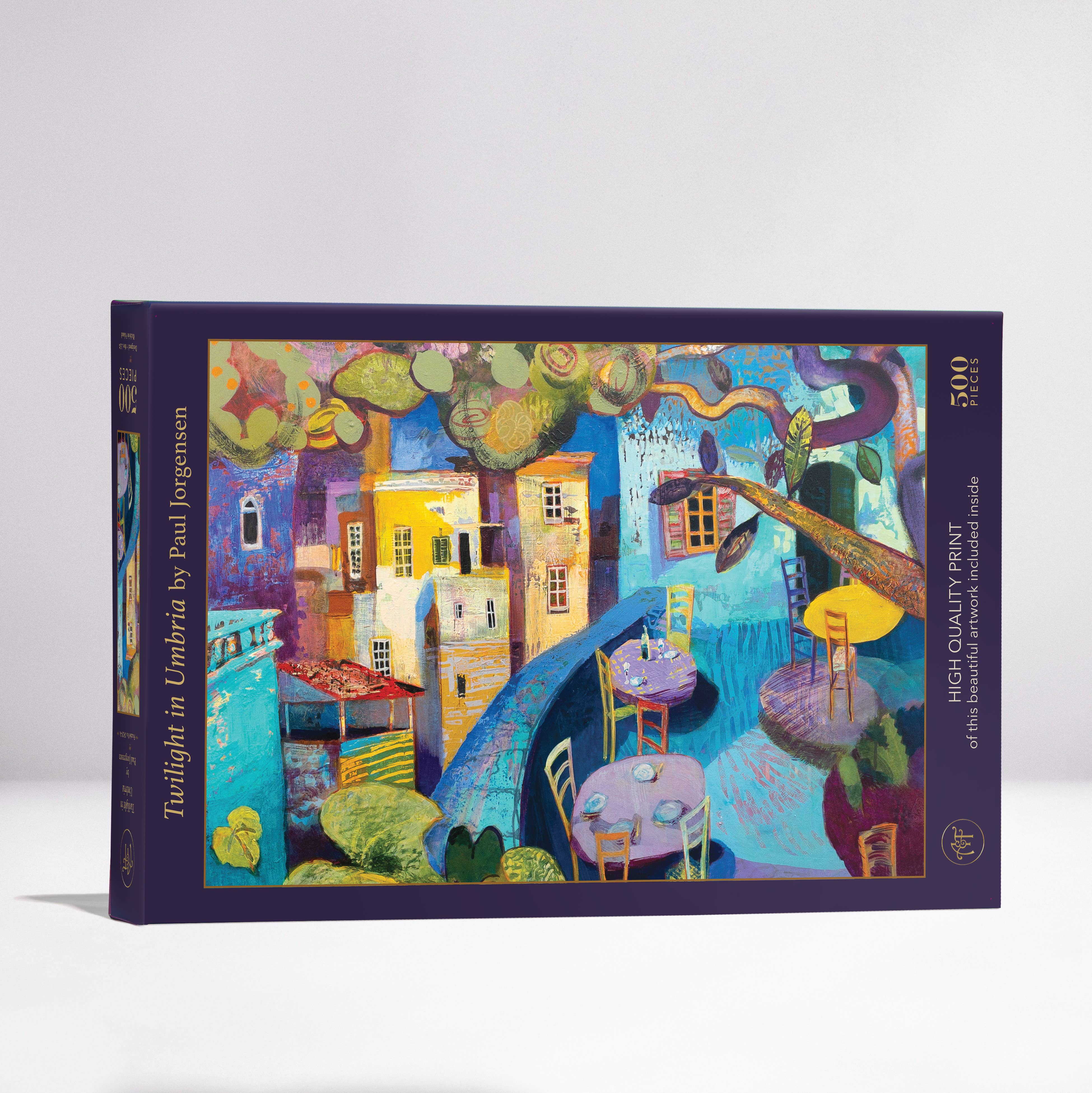Twilight in Umbria - 500pc Velvet-Touch Jigsaw Puzzle - Art & Fable Puzzle Company - littleyoyo.ca