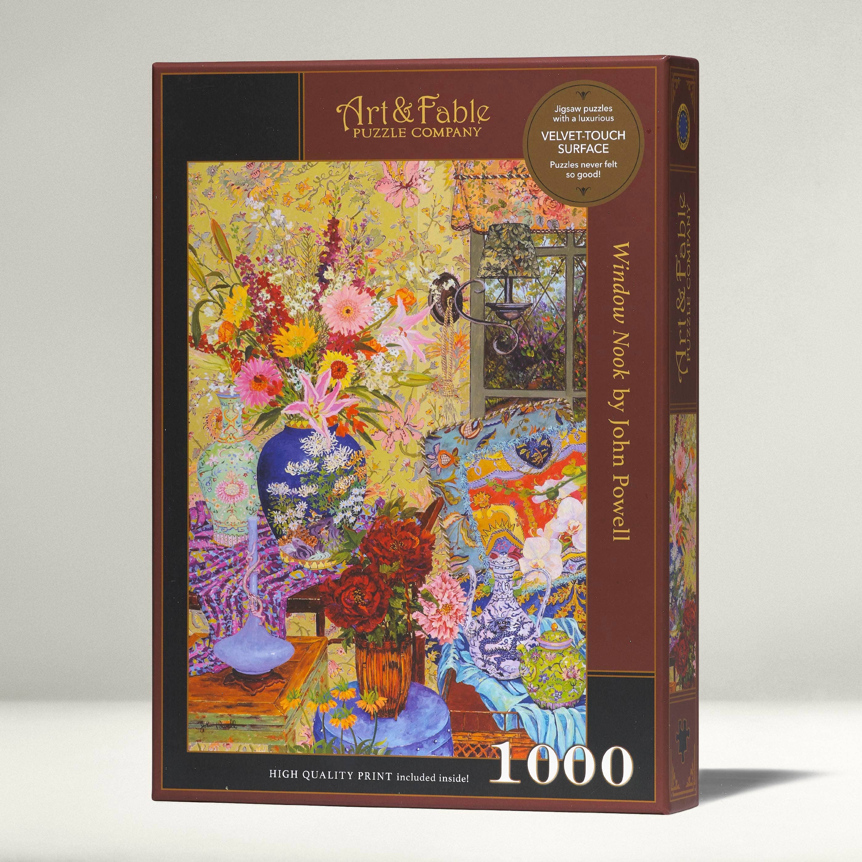 Window Nook - 1000pc Velvet-Touch Jigsaw Puzzle - Art & Fable Puzzle Company - littleyoyo.ca