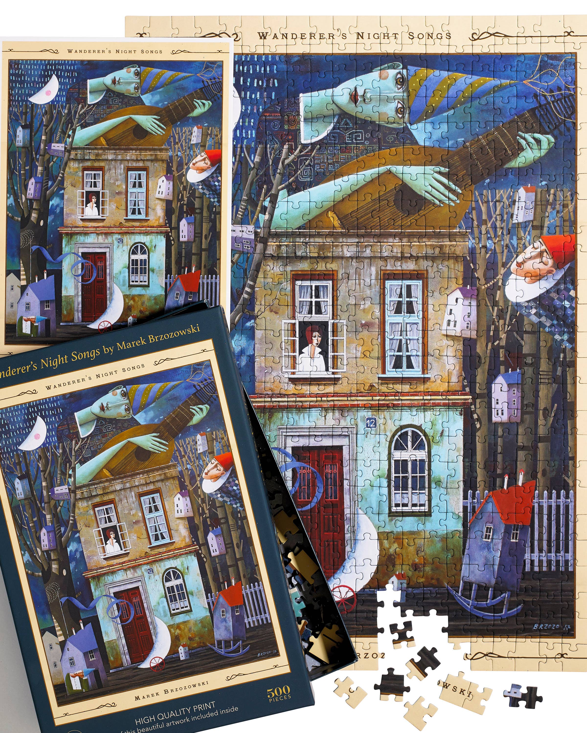 Wanderer's Night Song - 500pc Velvet-Touch Jigsaw Puzzle - Art & Fable Puzzle Company - littleyoyo.ca