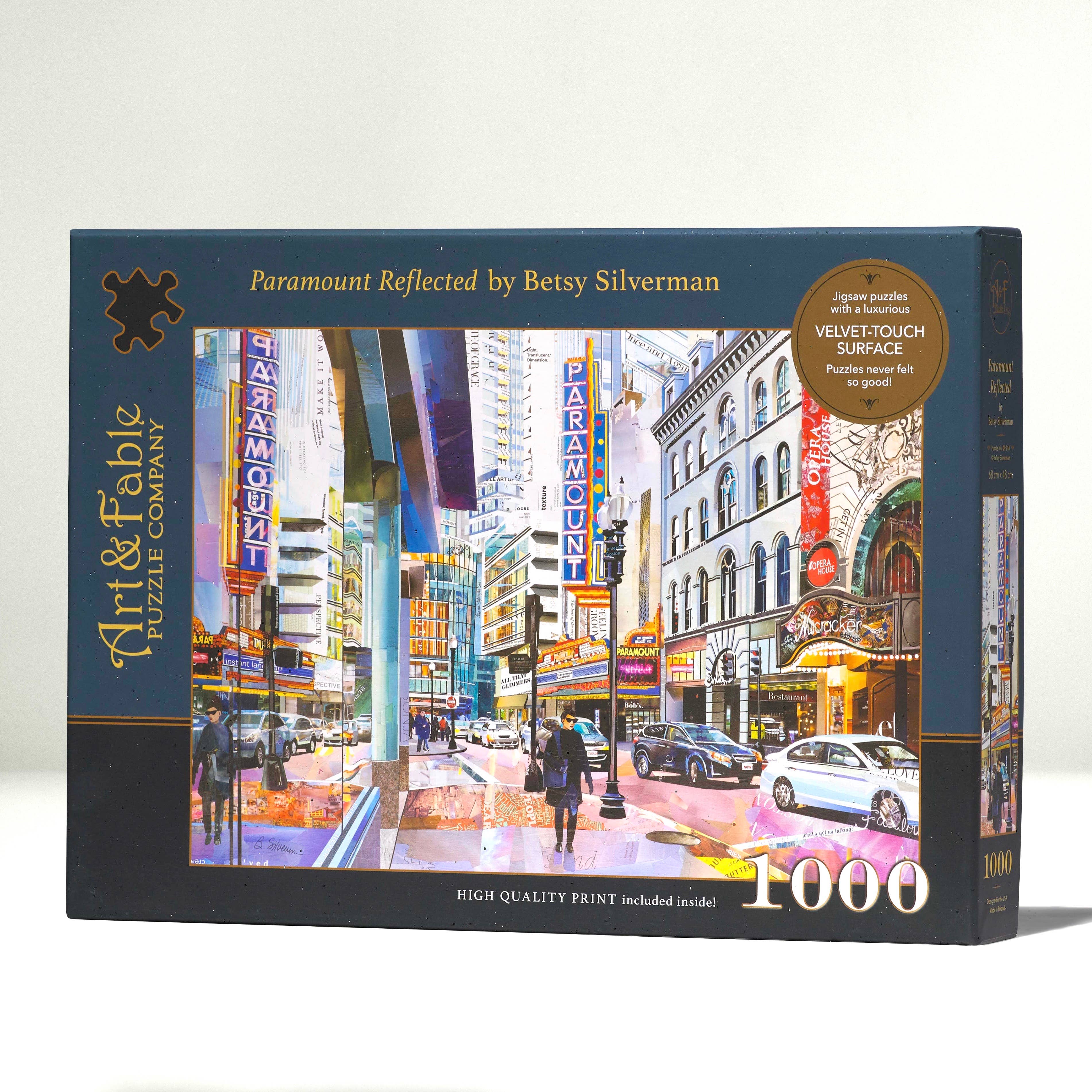 Paramount Reflected - 1000pc Velvet-Touch Jiasaw Puzzle - Art & Fable Puzzle Company - littleyoyo.ca
