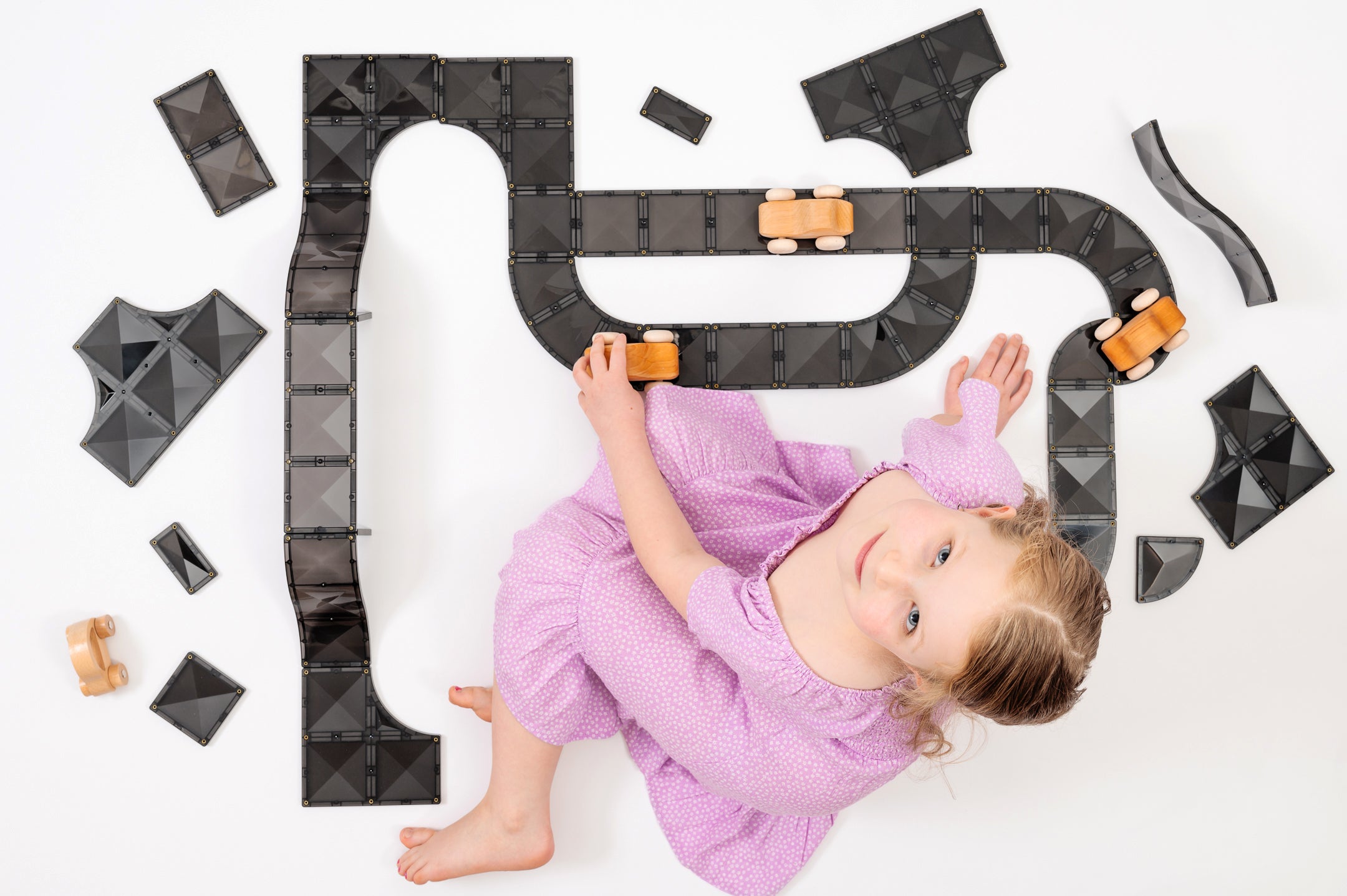 Connetix - Creative Roads Pack - 48 Piece Magnetic Tiles - Connetix - littleyoyo.ca