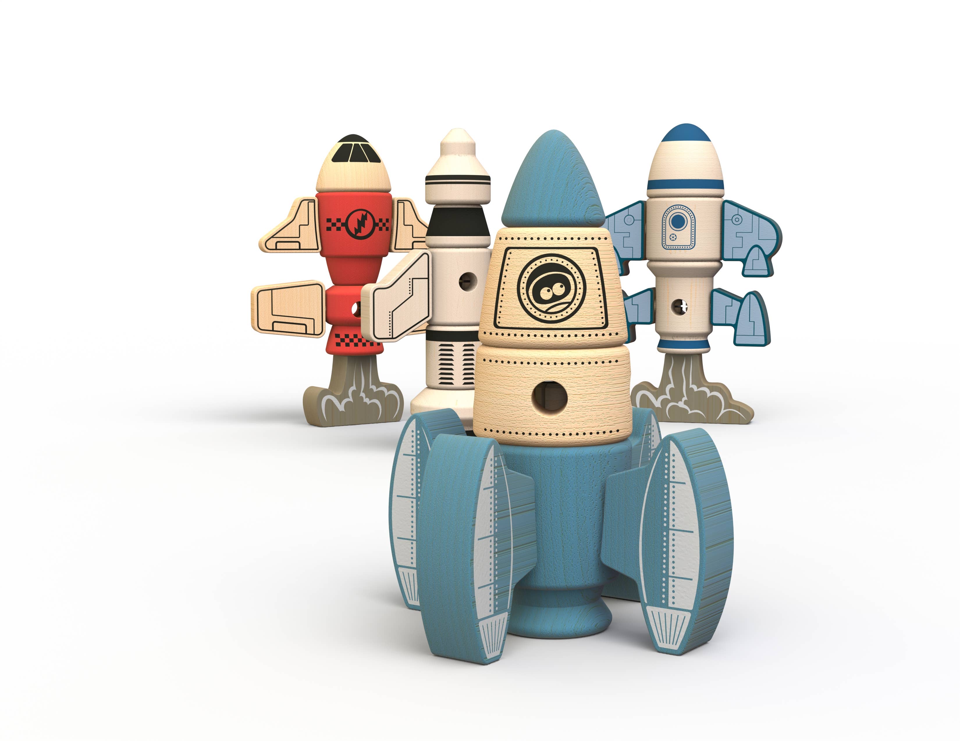 BeginAgain - Tinker Totter Rockets - 31 Piece Character Playset - BeginAgain - littleyoyo.ca