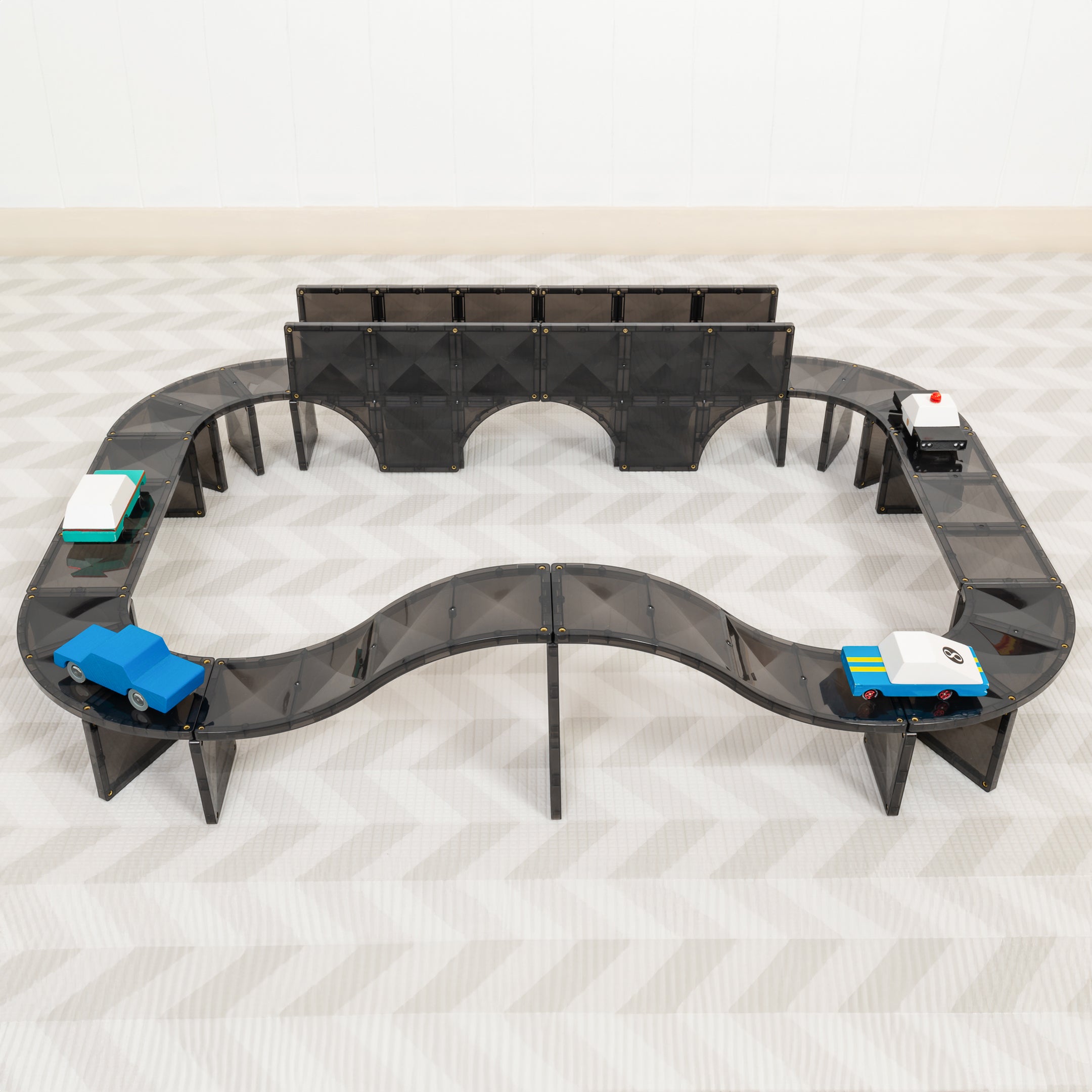 Connetix - Creative Roads Pack - 48 Piece Magnetic Tiles - Connetix - littleyoyo.ca