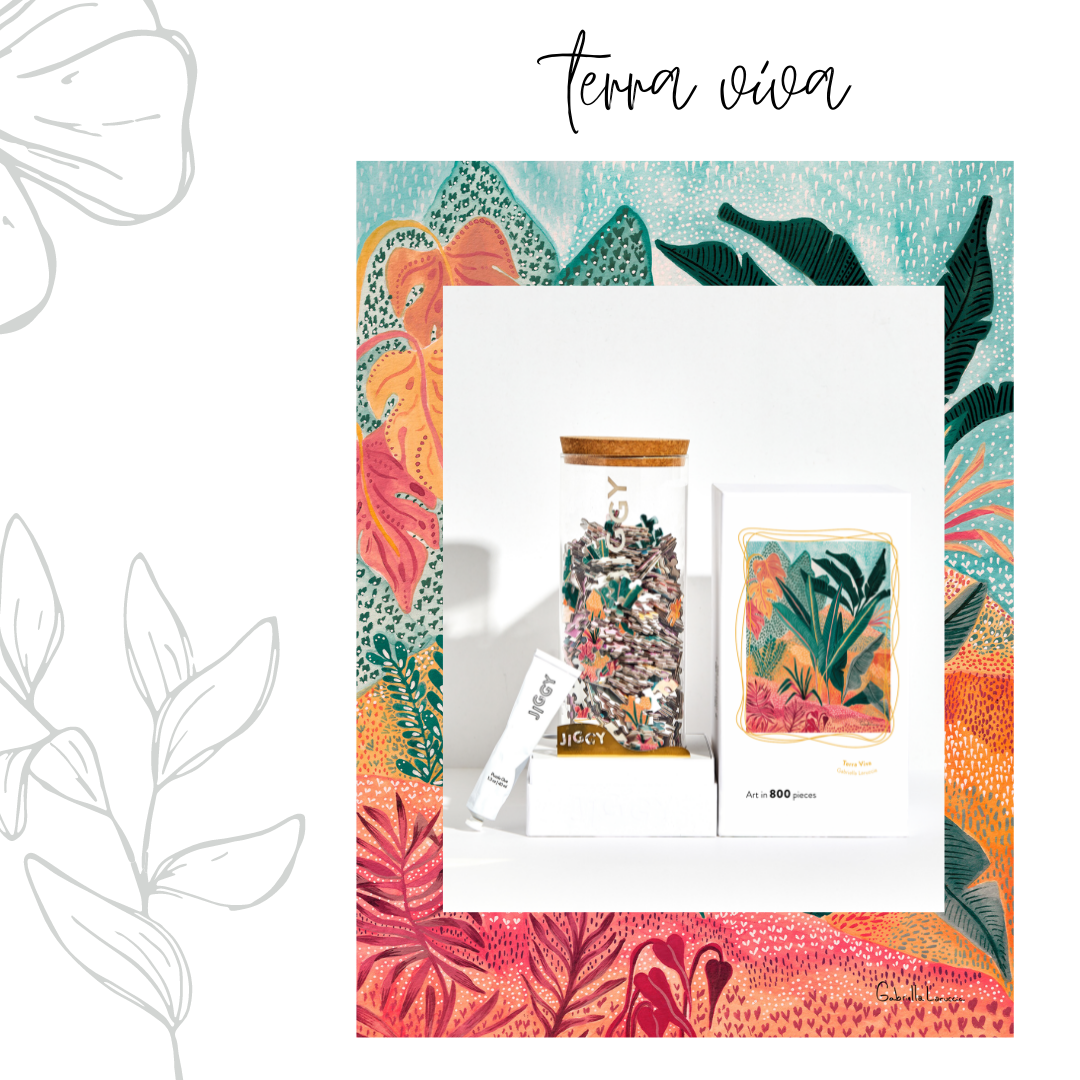 Terra Viva by Gabriella Laruccia - 800pc Puzzle & Glue Kit - JIGGY Puzzles - littleyoyo.ca