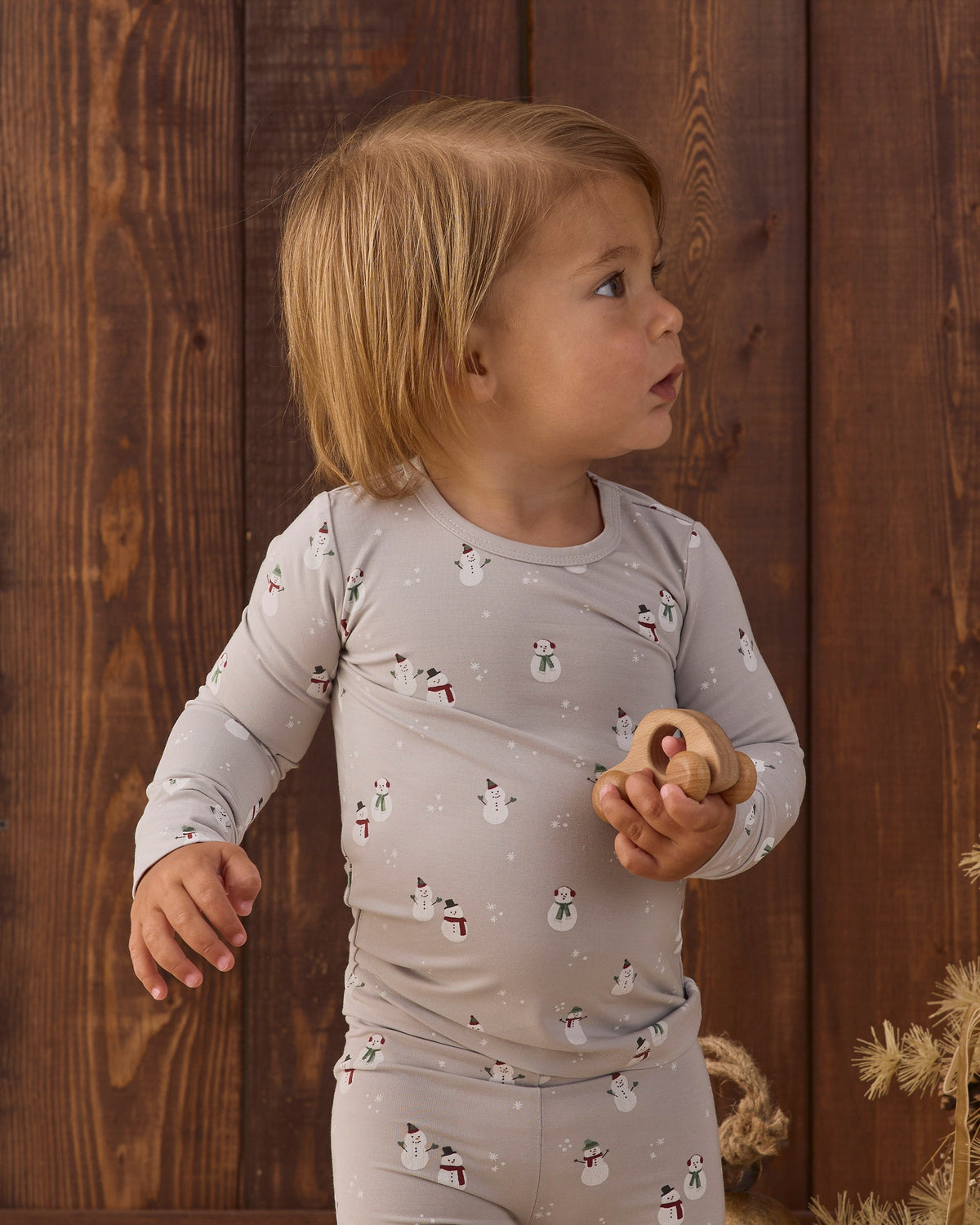 Quincy Mae Bamboo Pajama Set Snowman