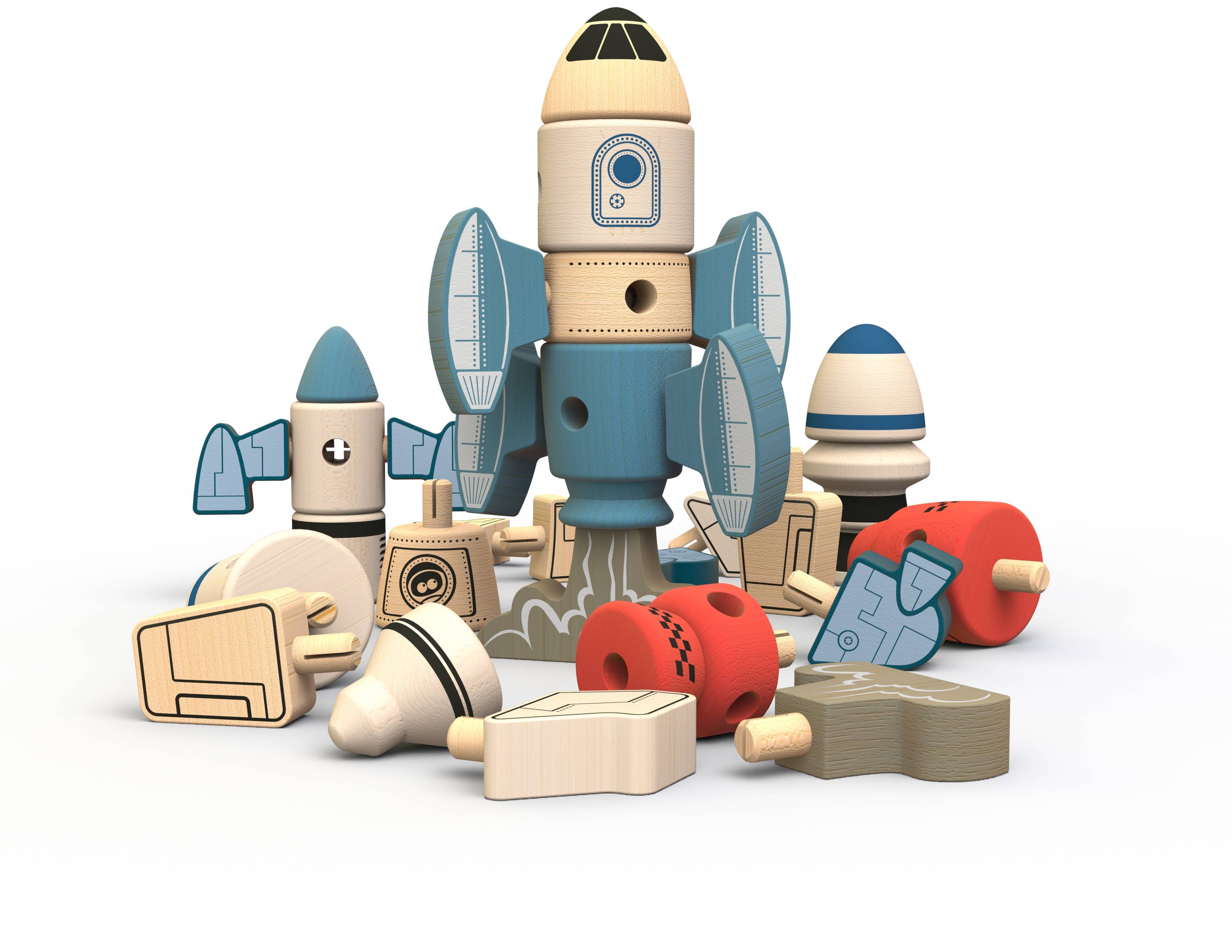 BeginAgain - Tinker Totter Rockets - 31 Piece Character Playset - BeginAgain - littleyoyo.ca