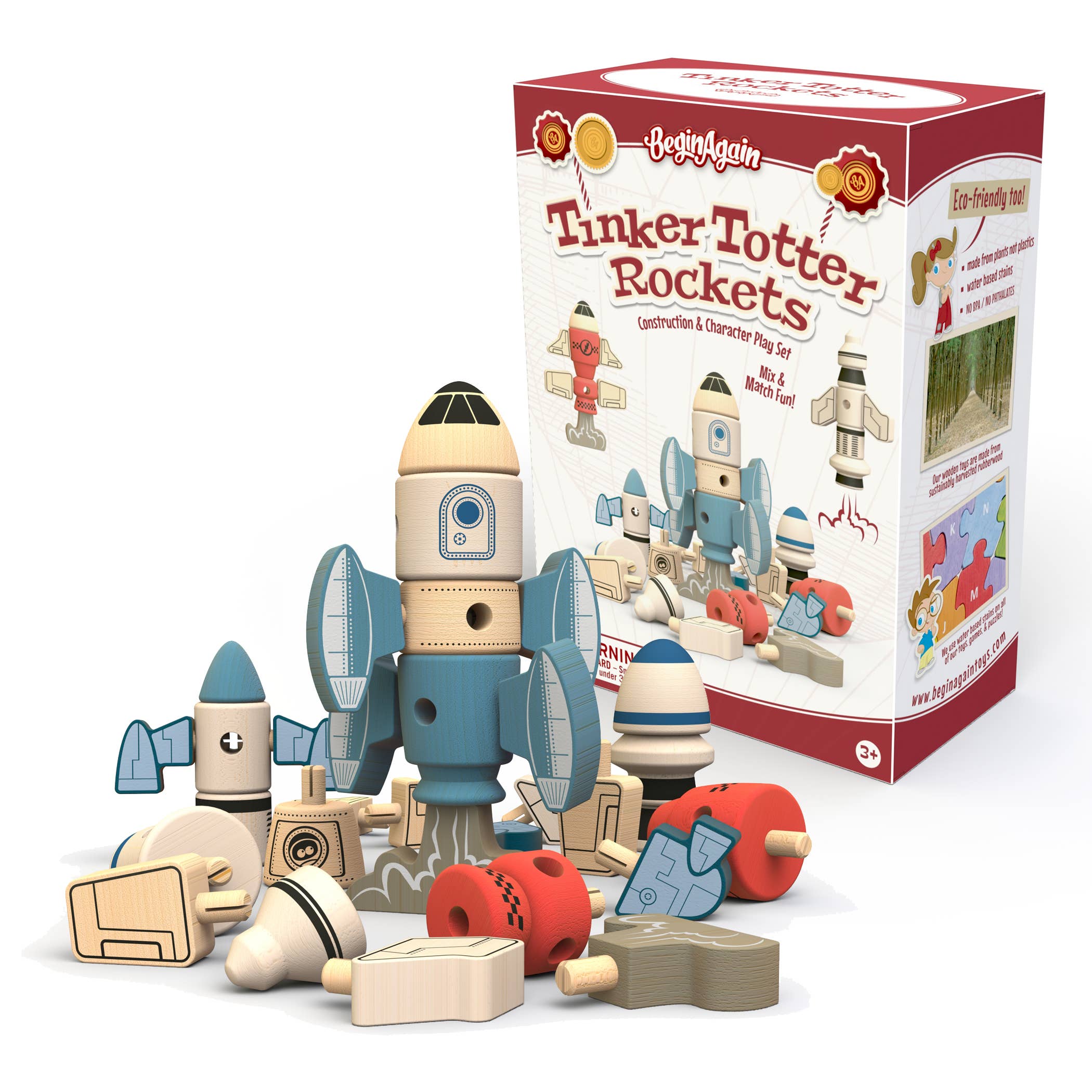 BeginAgain - Tinker Totter Rockets - 31 Piece Character Playset - BeginAgain - littleyoyo.ca