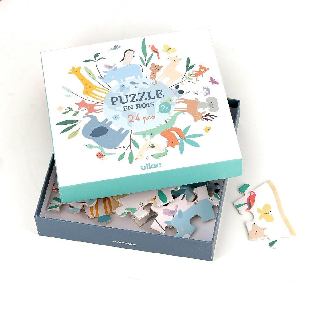 Vilac - World Puzzle 24pcs - Sarah Betz
