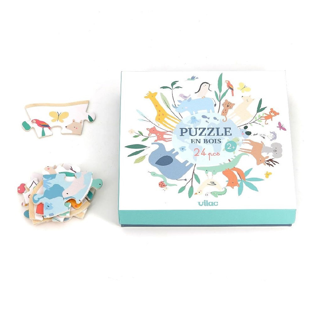 Vilac - World Puzzle 24pcs - Sarah Betz
