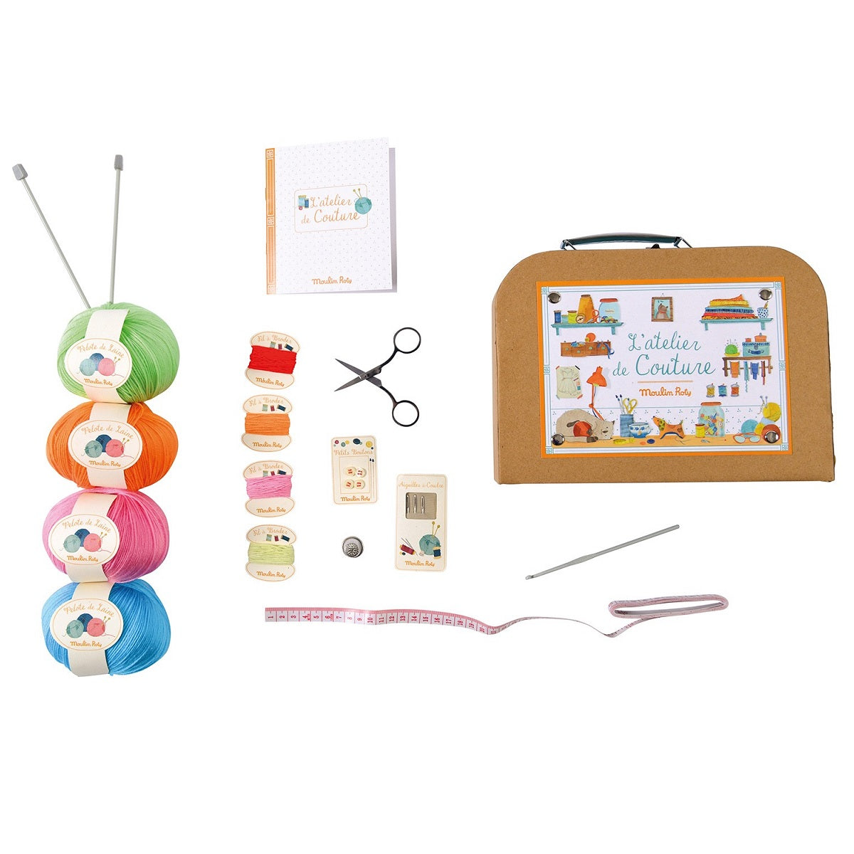 Moulin Roty - L'atelier de Couture - Swing Kit in Case - Moulin Roty - littleyoyo.ca