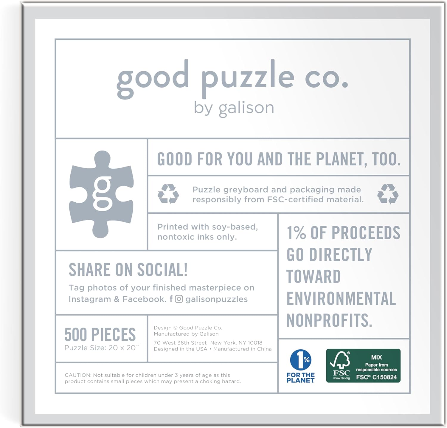 Good Puzzle Co. Spooky Treats - 500pc Jigsaw Puzzle - Galison - littleyoyo.ca