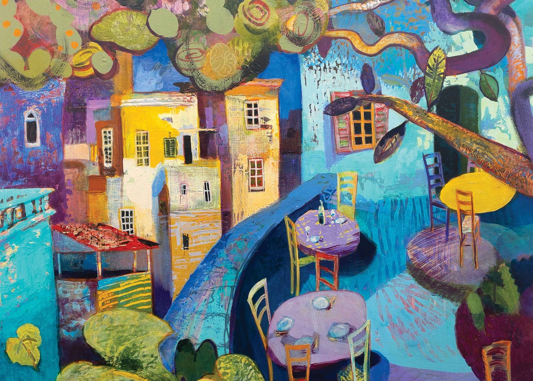 Twilight in Umbria - 500pc Velvet-Touch Jigsaw Puzzle - Art & Fable Puzzle Company - littleyoyo.ca