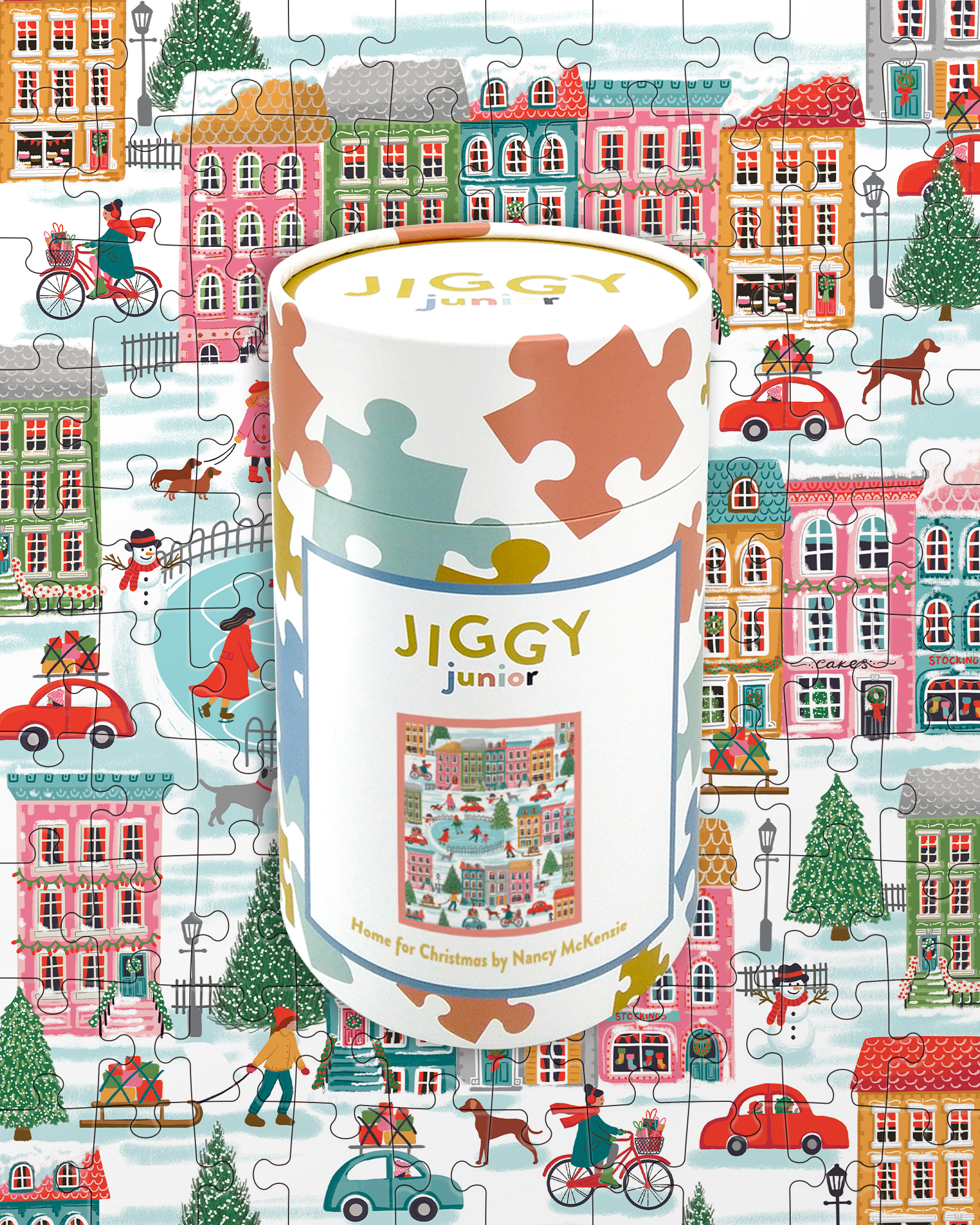 Home for Christmas by Nancy McKenzie - JIGGY Junior 100pc - JIGGY Puzzles - littleyoyo.ca