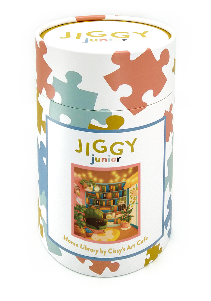 Home Library by Cissy's Art Cafe - JIGGY Junior 100pc - JIGGY Puzzles - littleyoyo.ca