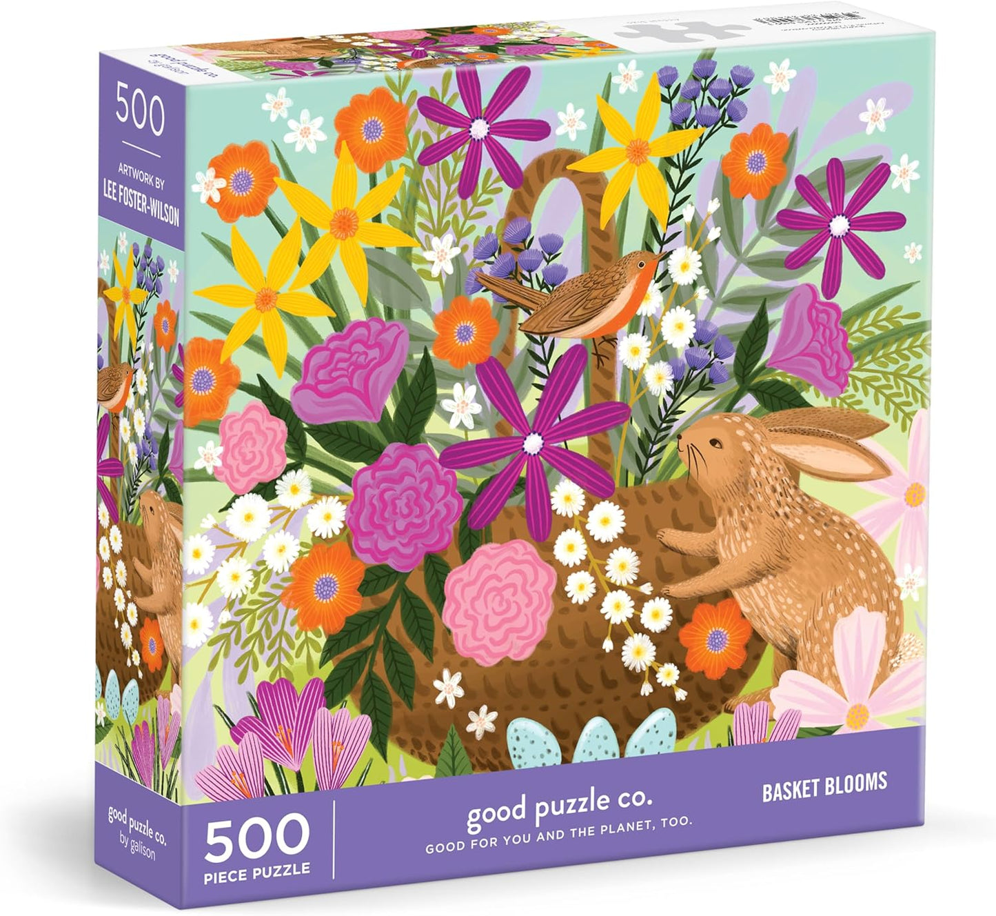 Good Puzzle Co. Basket Blooms - 500pc Jigsaw Puzzle