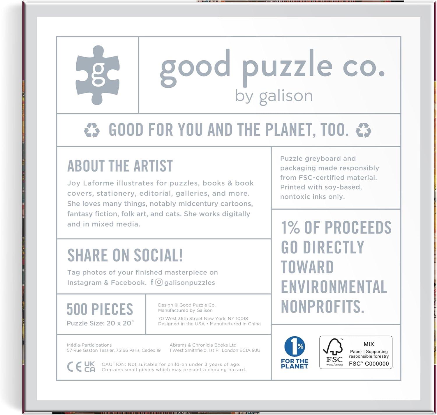 Good Puzzle Co. Countryside Harvest - 500pc Jigsaw Puzzle - Galison - littleyoyo.ca