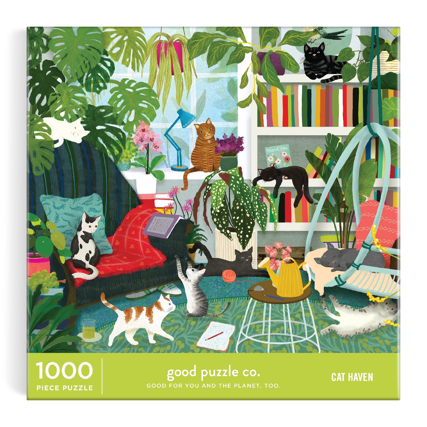 Good Puzzle Co. Cat Haven - 1000pc Jigsaw Puzzle - Galison - littleyoyo.ca
