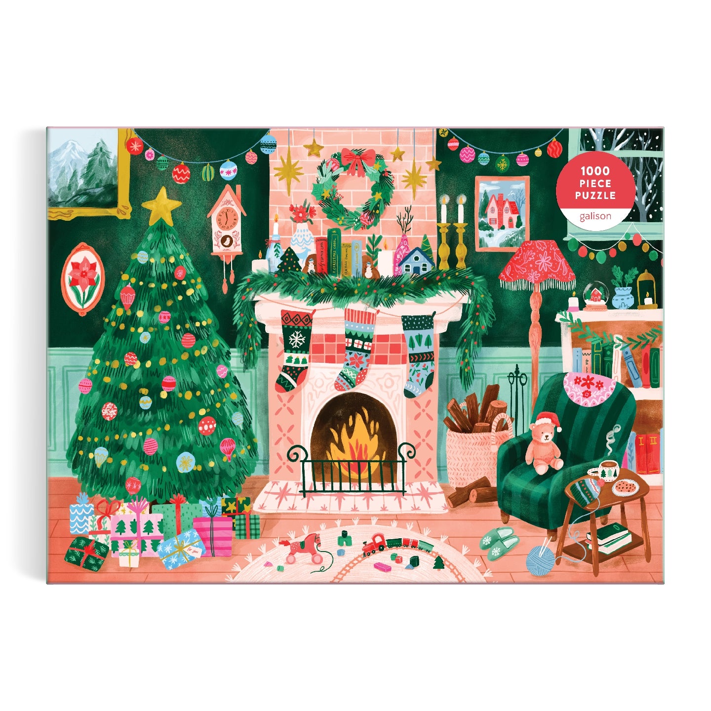 Cozy by the Fireplace - 1000 Piece Jigsaw Puzzle