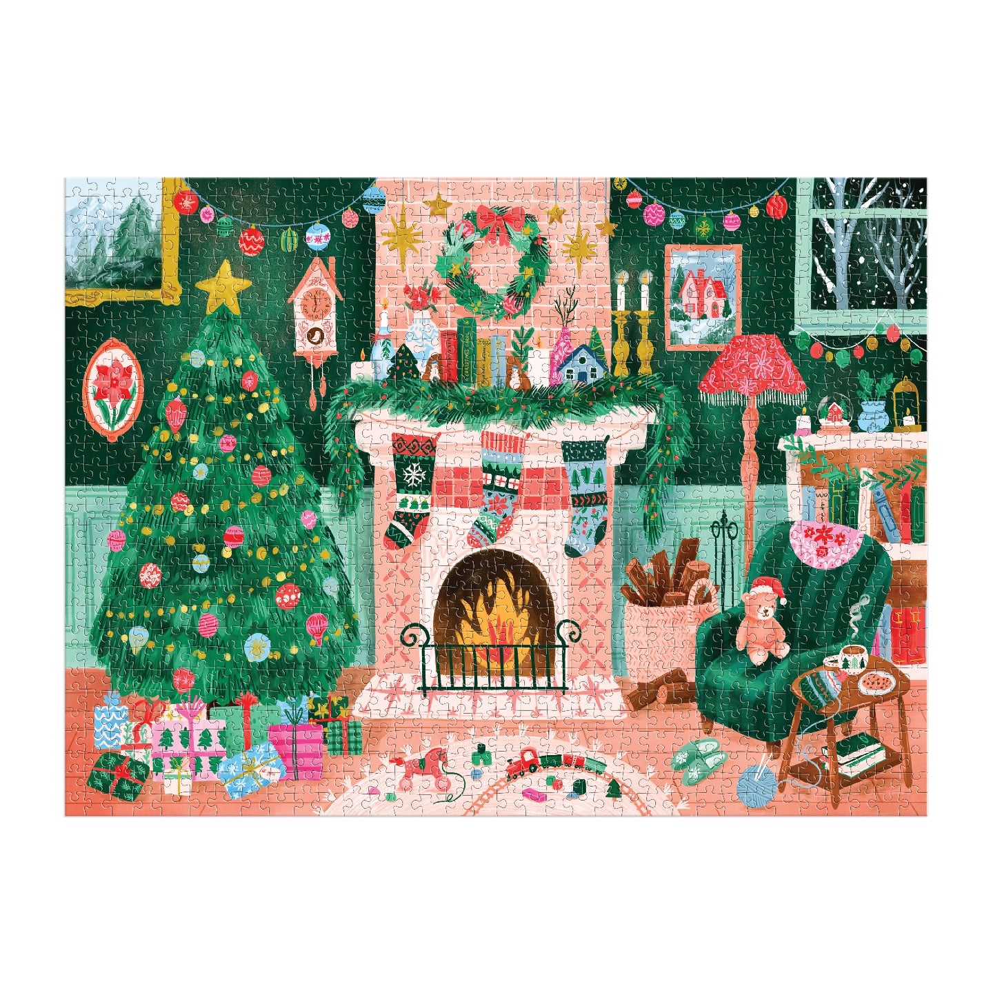 Cozy by the Fireplace - 1000 Piece Jigsaw Puzzle - Galison - littleyoyo.ca
