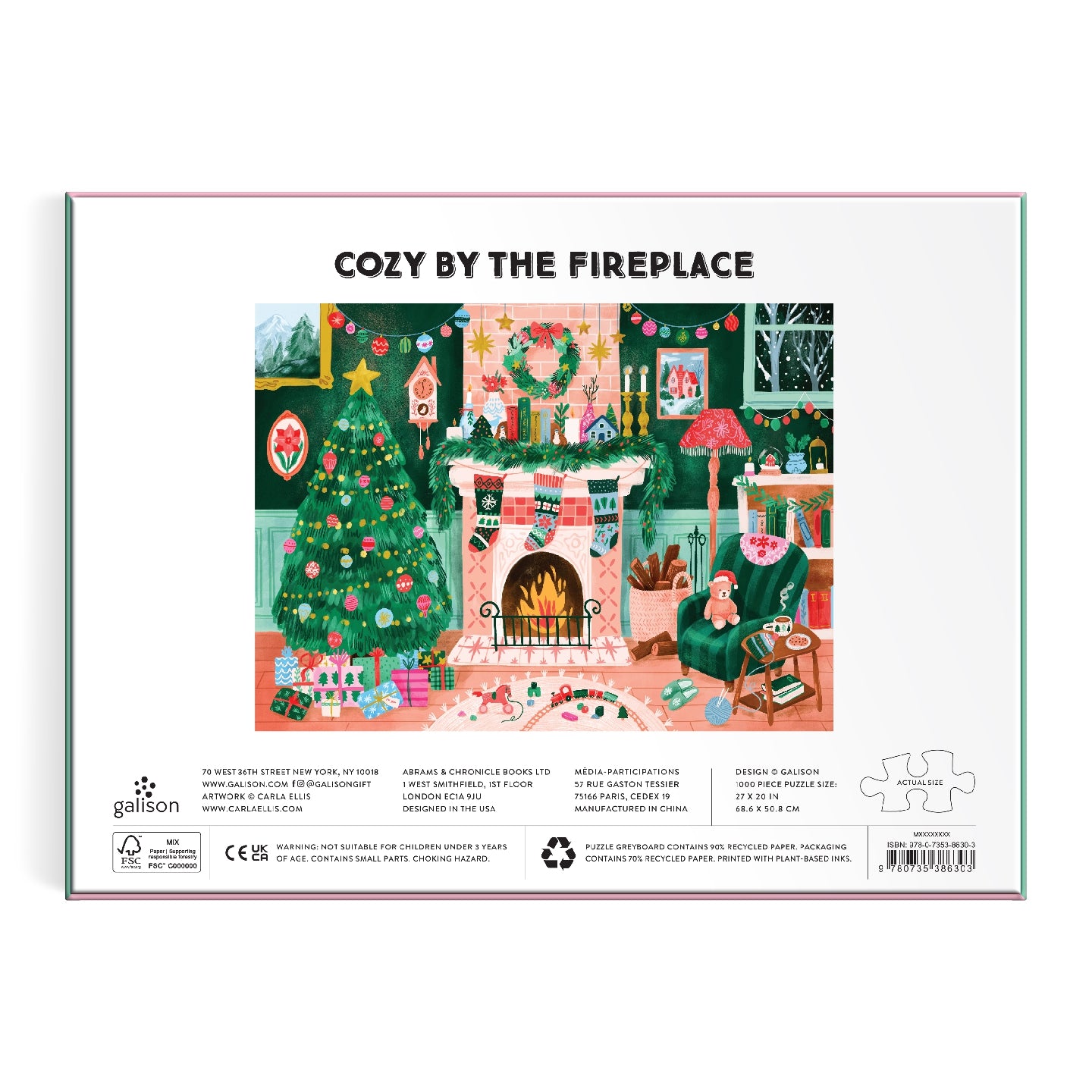 Cozy by the Fireplace - 1000 Piece Jigsaw Puzzle - Galison - littleyoyo.ca