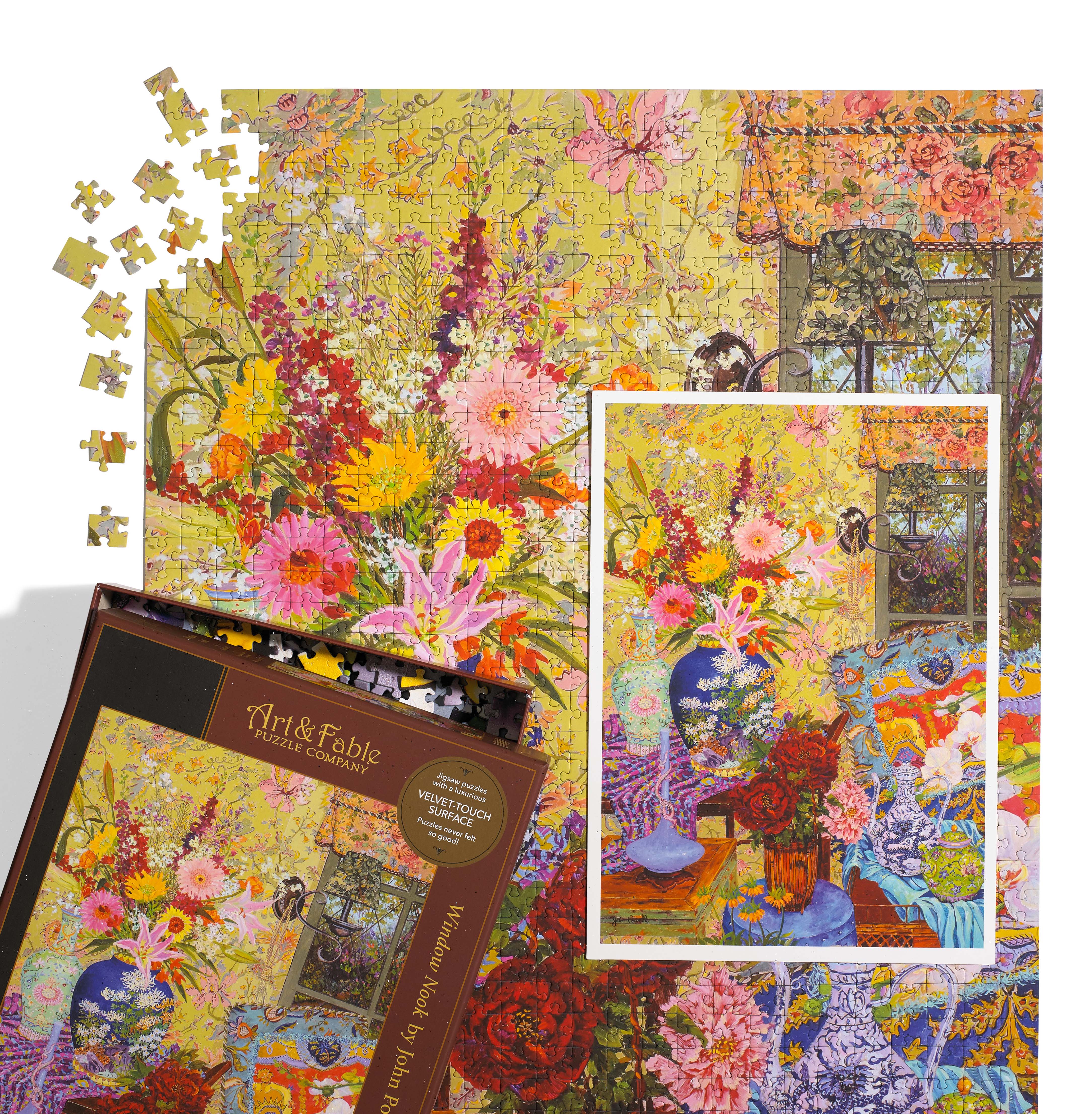 Window Nook - 1000pc Velvet-Touch Jigsaw Puzzle - Art & Fable Puzzle Company - littleyoyo.ca