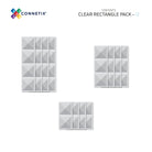 Connetix - Clear Rectangle Pack - 12 Piece Magnetic Tiles - Connetix - littleyoyo.ca