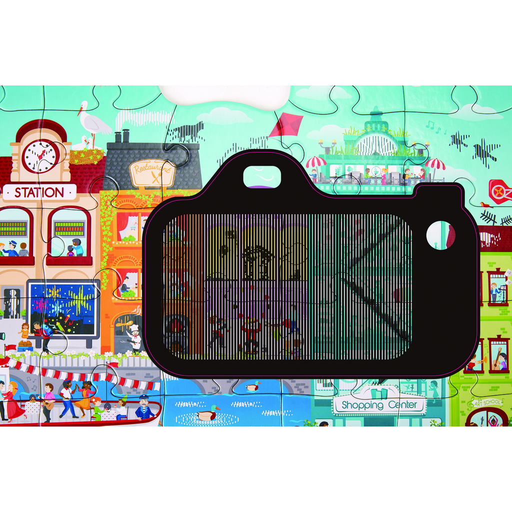 Hape - Animated City Puzzle - Hape - littleyoyo.ca