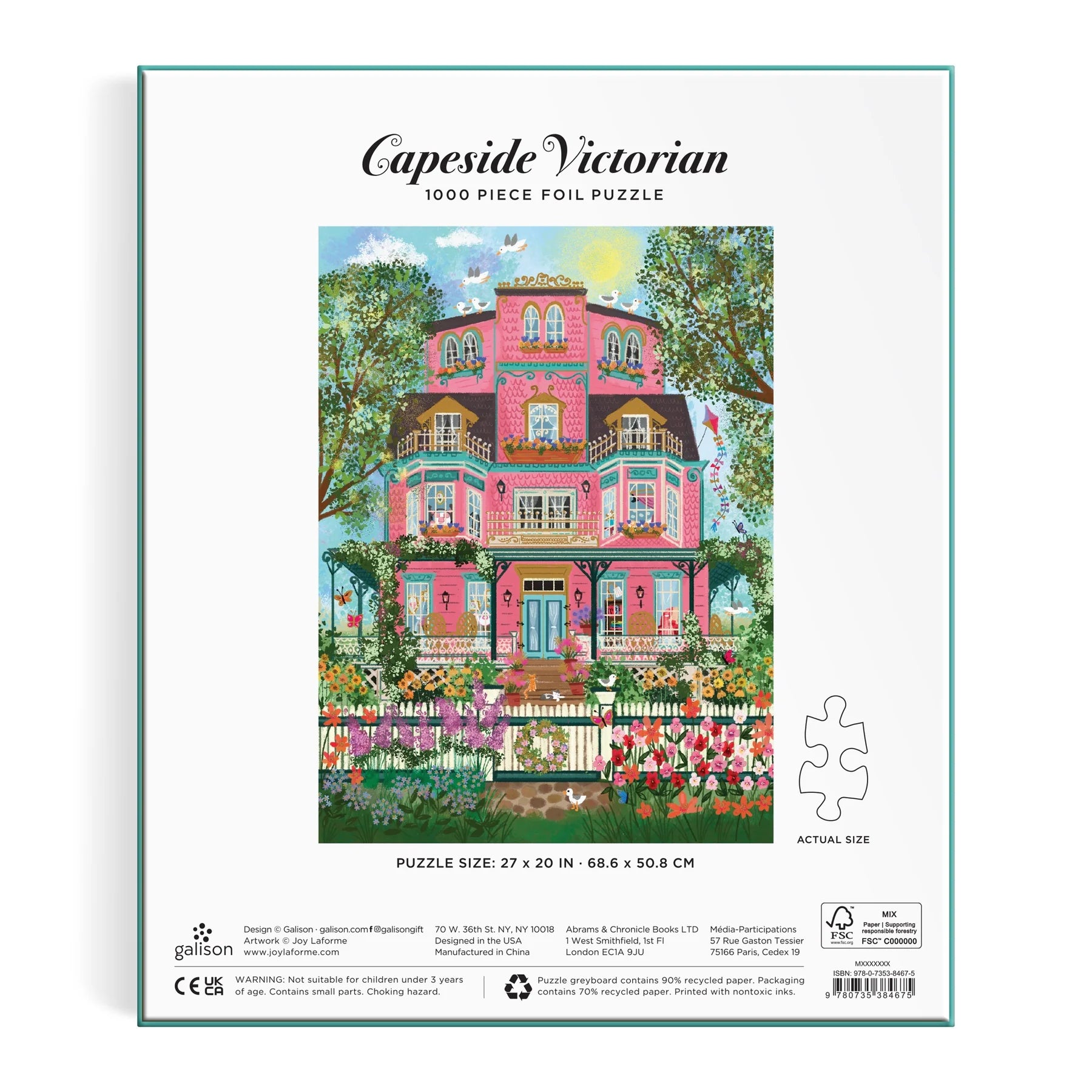 Joy Laforme Capeside Victorian - 1000pc Jigsaw Puzzle - Galison - littleyoyo.ca