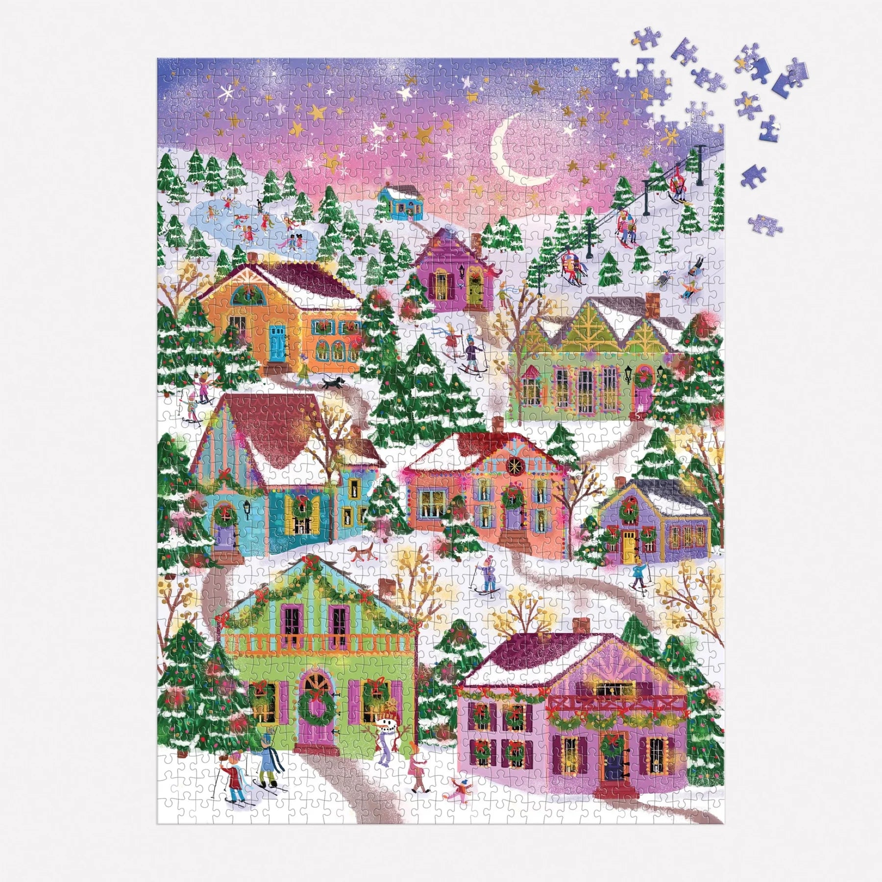 Joy Laforme Snowcap Village - 1000pc Jigsaw Puzzle - Galison - littleyoyo.ca