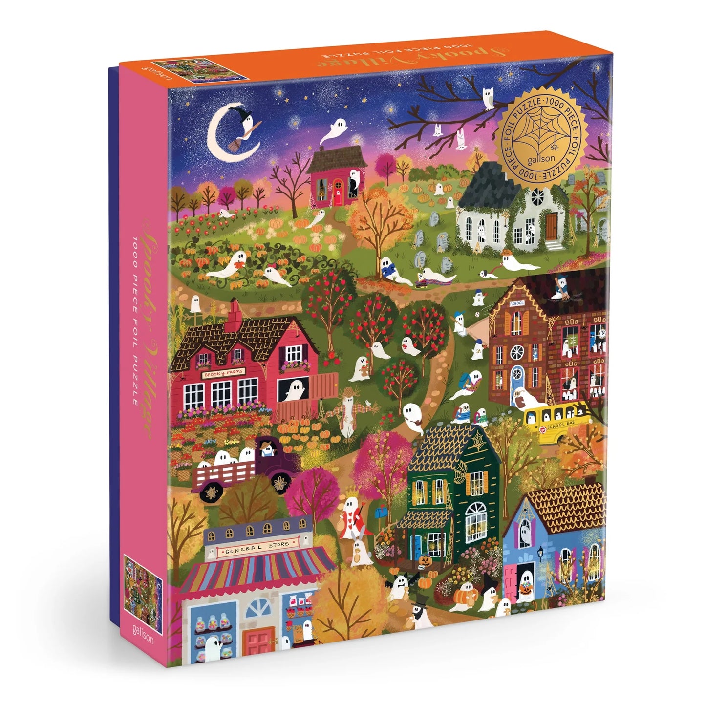 Joy Laforme Spooky Village - 1000pc Foil Jigsaw Puzzle