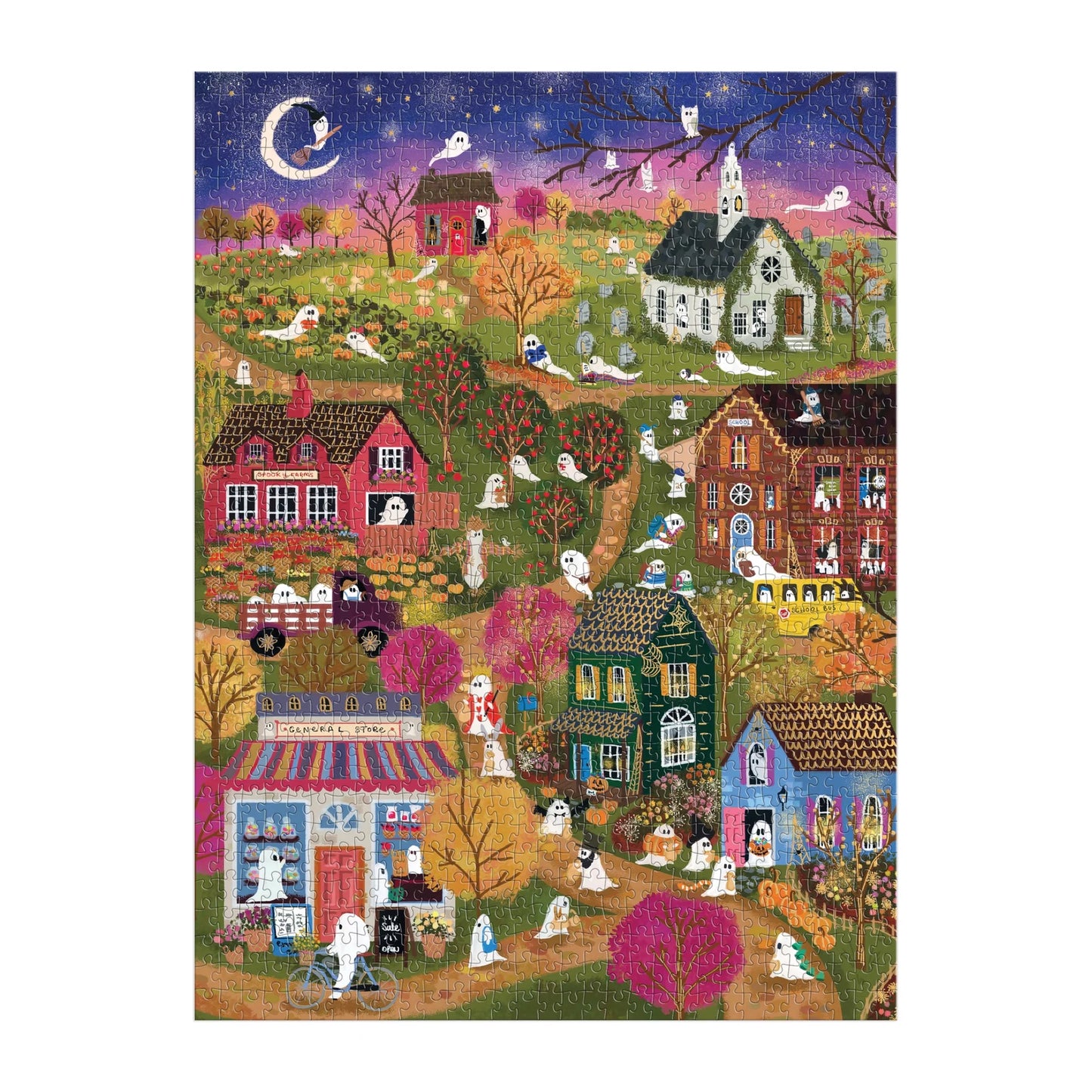 Joy Laforme Spooky Village - 1000pc Foil Jigsaw Puzzle
