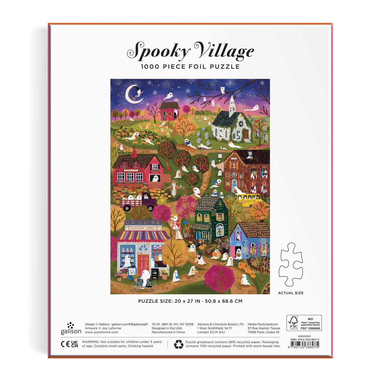Joy Laforme Spooky Village - 1000pc Foil Jigsaw Puzzle