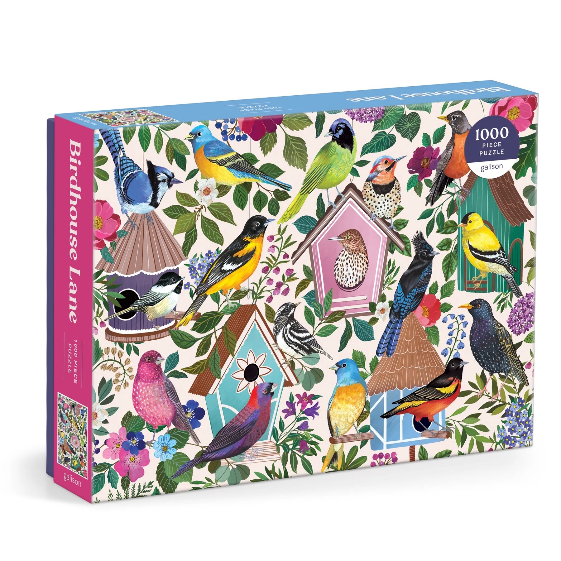 Birdhouse Lane - 1000pc Jigsaw Puzzle - Galison - littleyoyo.ca