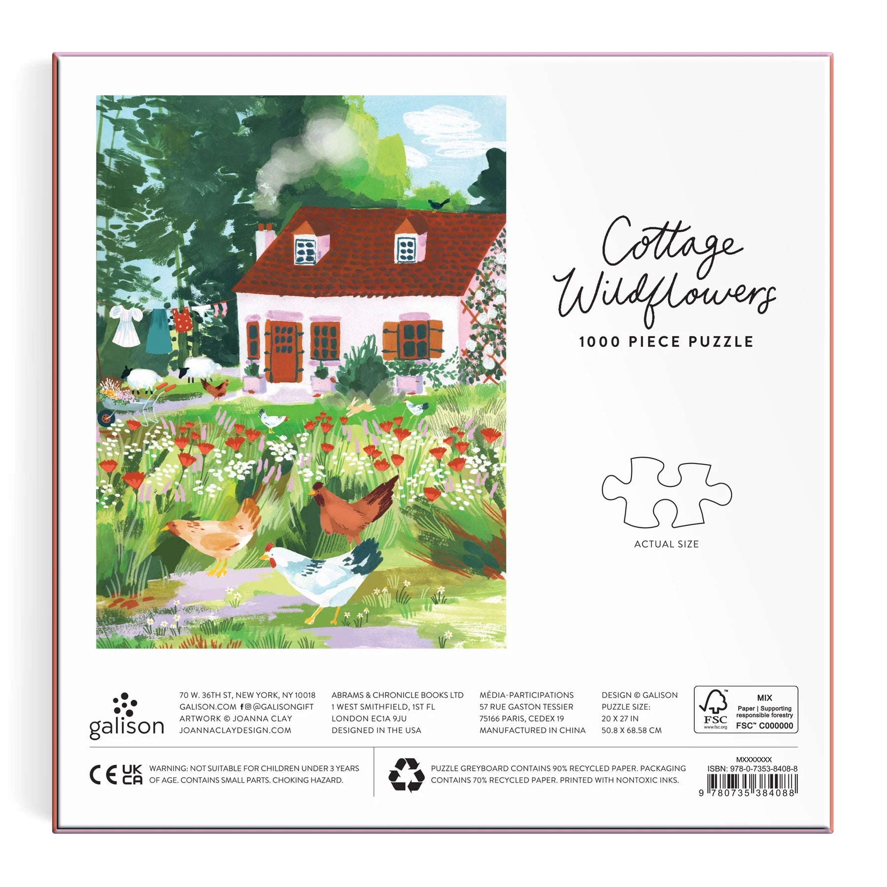 Cottage Wildflowers - 1000pc Jigsaw Puzzle - Galison - littleyoyo.ca