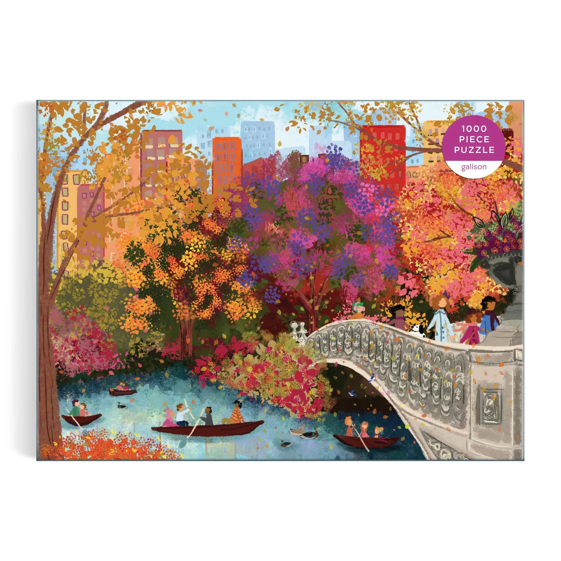 Joy Laforme Autumn on Bow Bridge - 1000pc Jigsaw Puzzle - Galison - littleyoyo.ca
