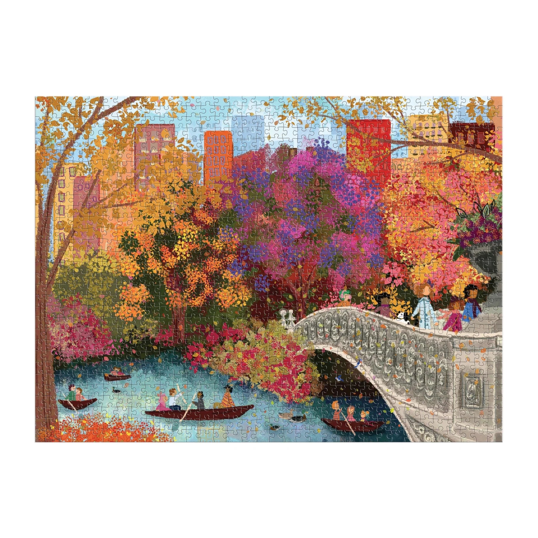 Joy Laforme Autumn on Bow Bridge - 1000pc Jigsaw Puzzle - Galison - littleyoyo.ca