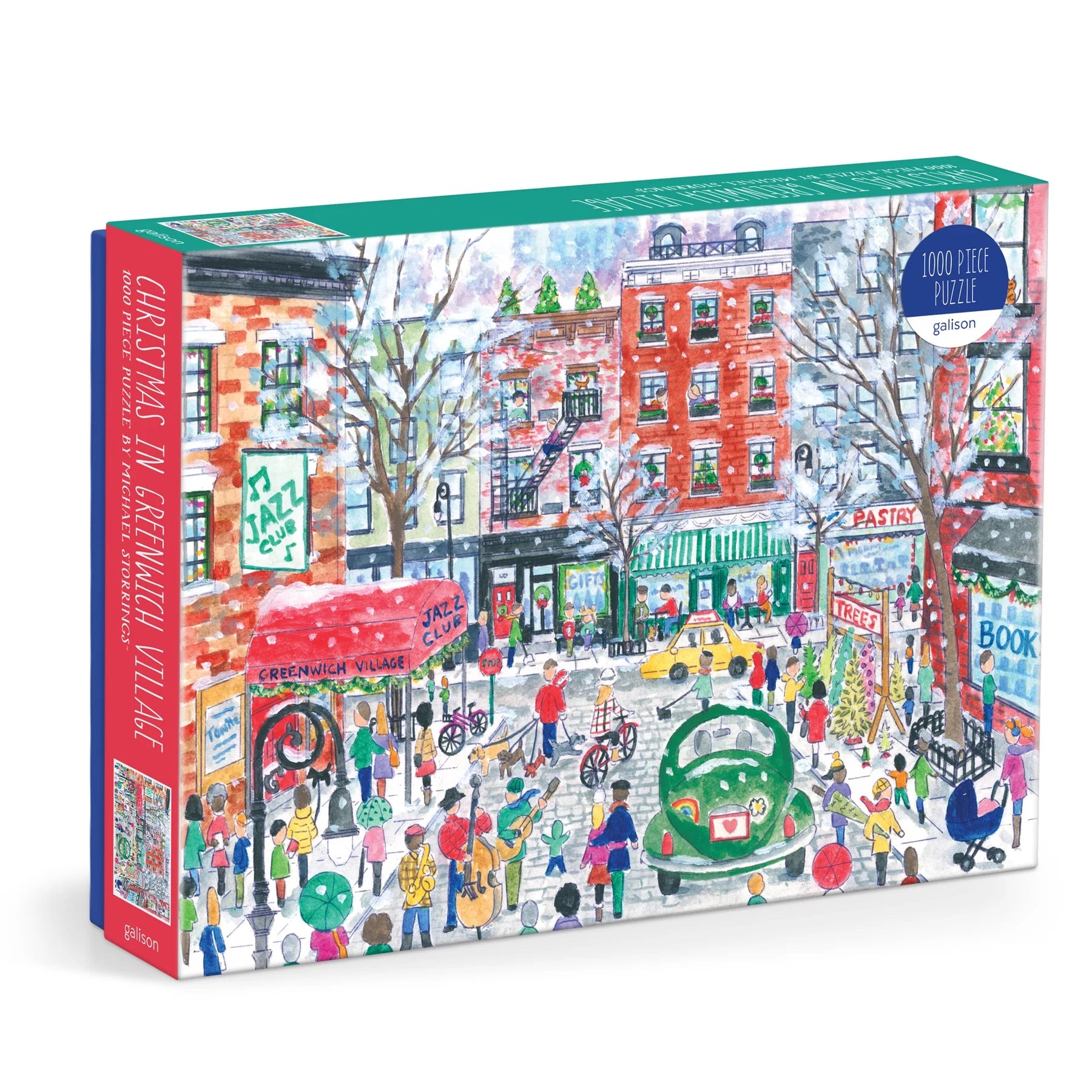Michael Storrings Christmas in Greenwich Village - 1000pc Jigsaw Puzzle - Galison - littleyoyo.ca