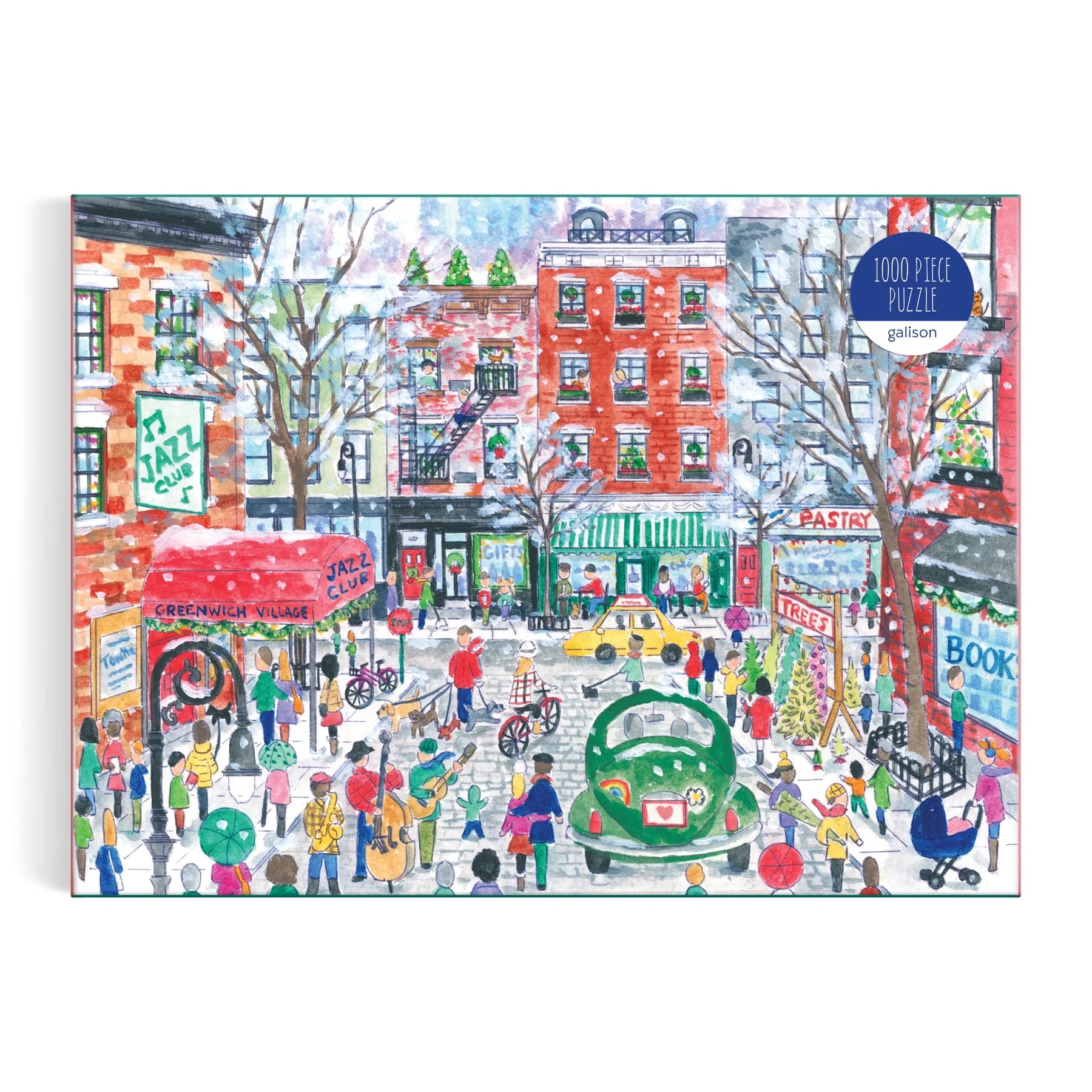 Michael Storrings Christmas in Greenwich Village - 1000pc Jigsaw Puzzle - Galison - littleyoyo.ca