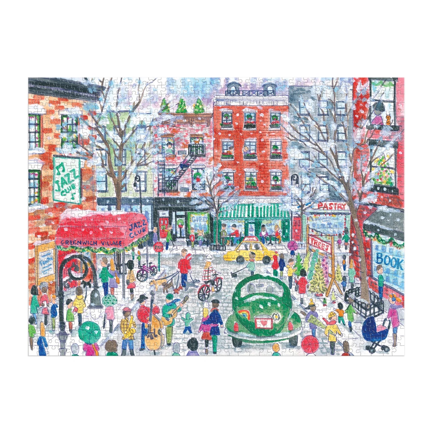 Michael Storrings Christmas in Greenwich Village - 1000pc Jigsaw Puzzle - Galison - littleyoyo.ca